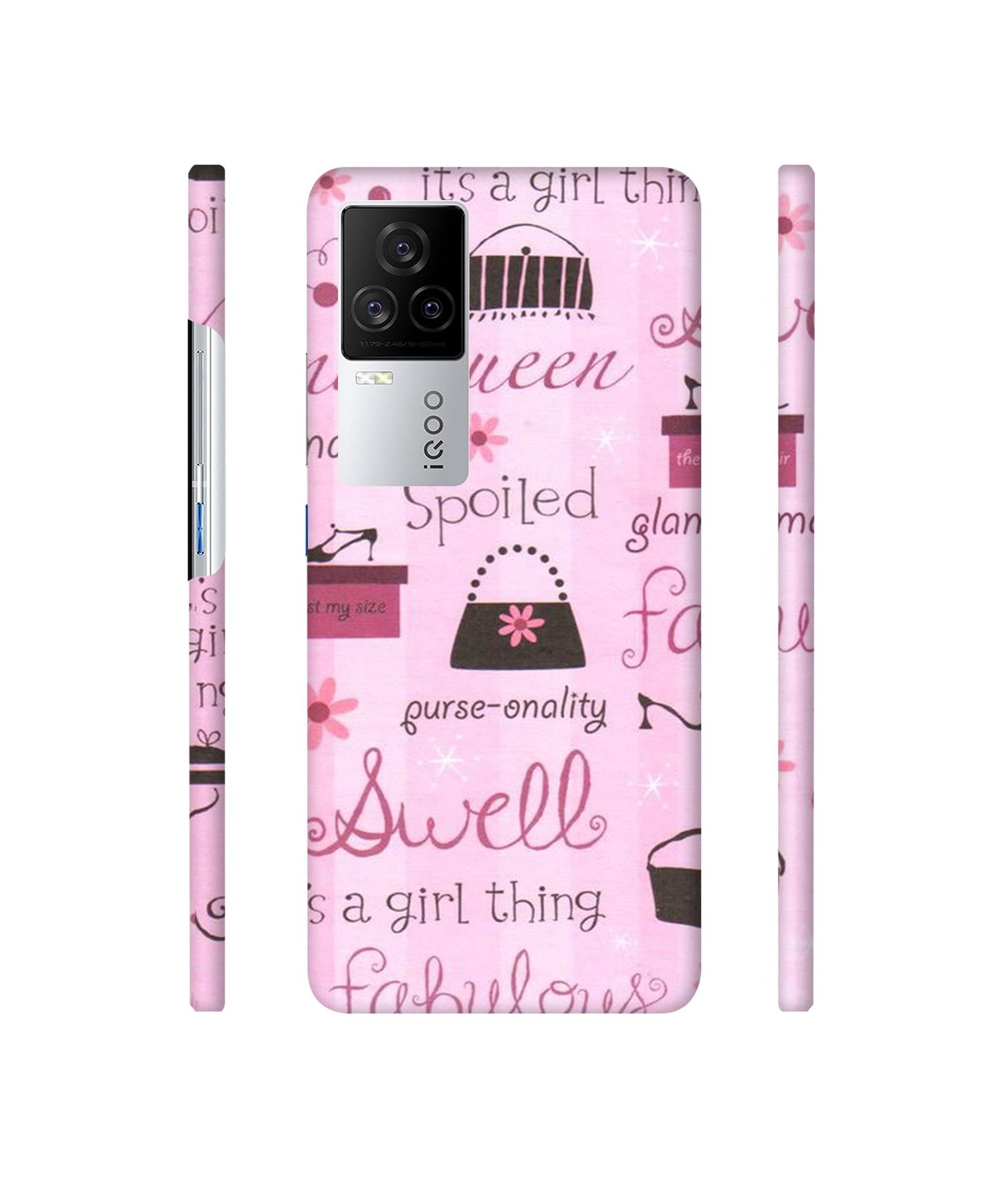 Its A Girl Thing Designer Hard Back Cover for Vivo iQOO 8 Legend