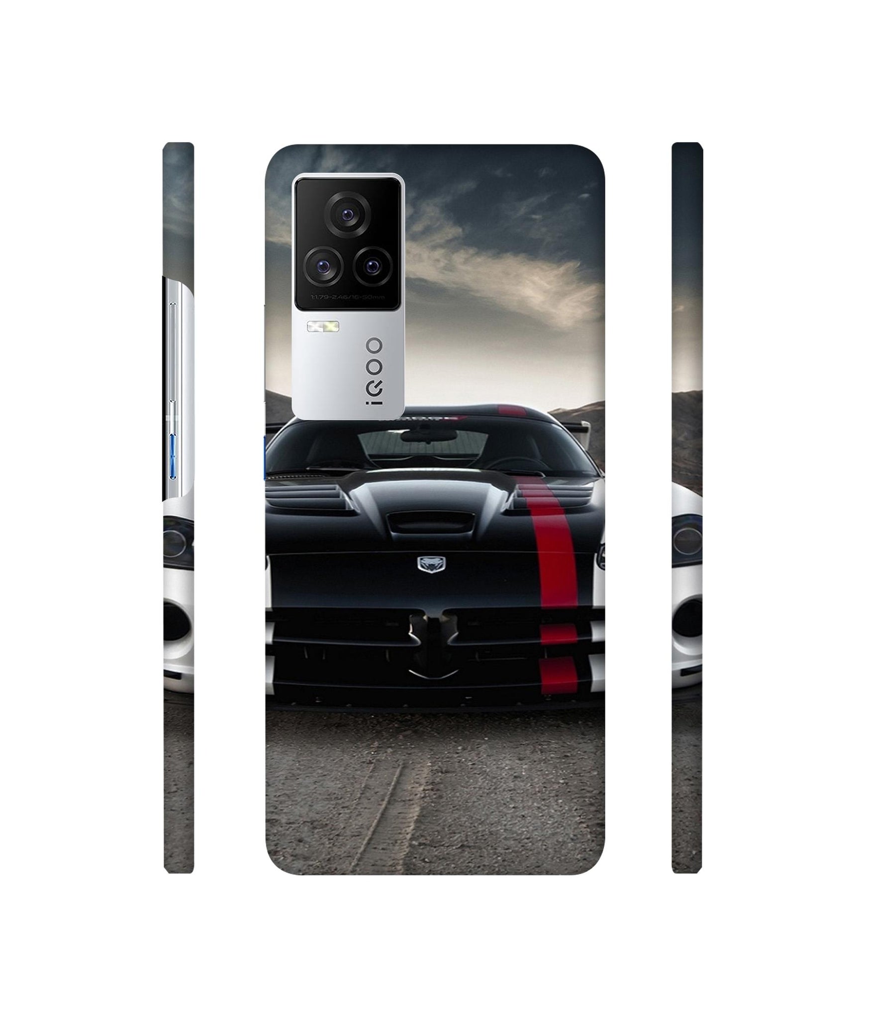 Sports Car Pattern Designer Hard Back Cover for Vivo iQOO 8 Legend