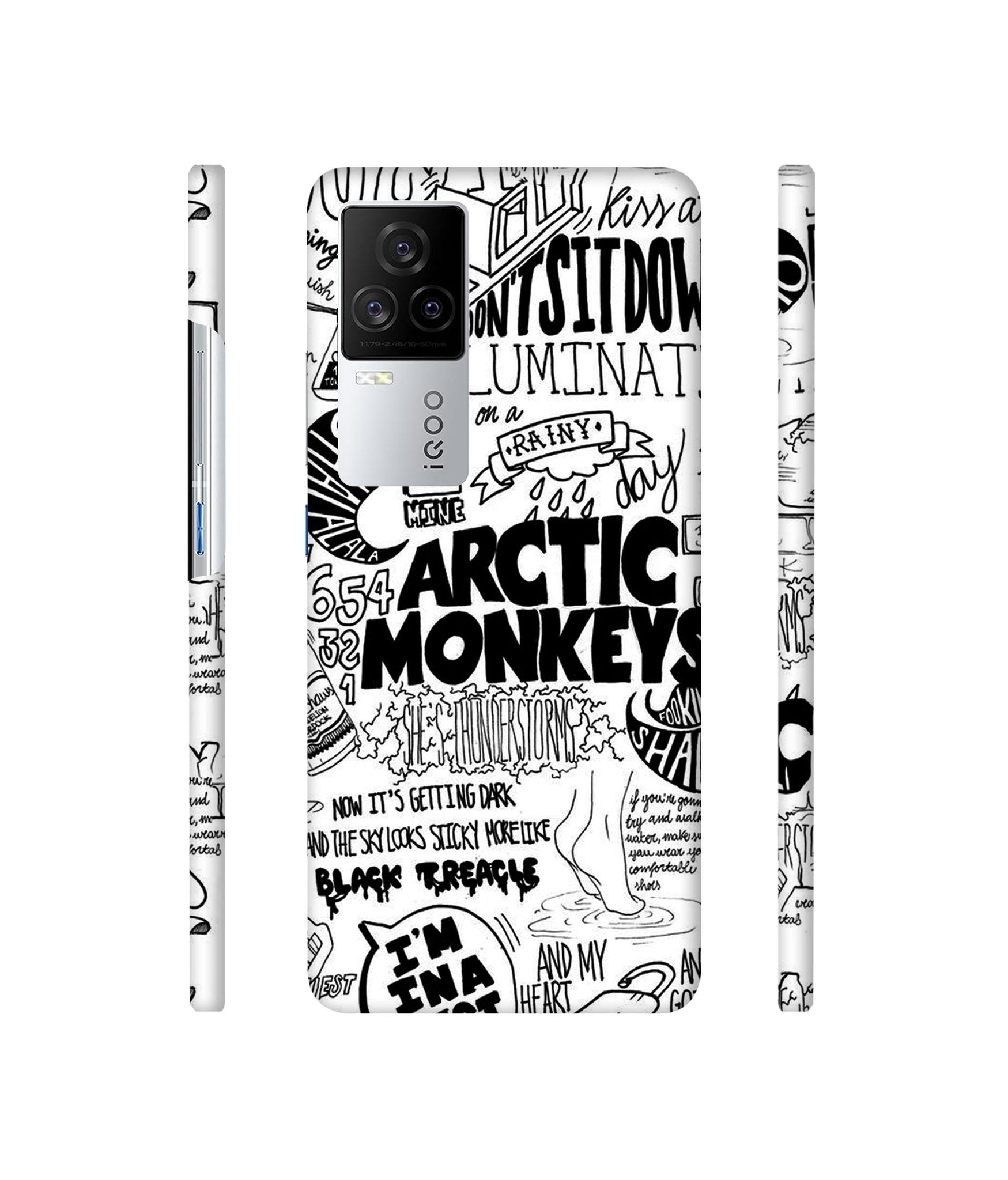 Arctic Monkeys Pattern Designer Hard Back Cover for Vivo iQOO 8 Legend