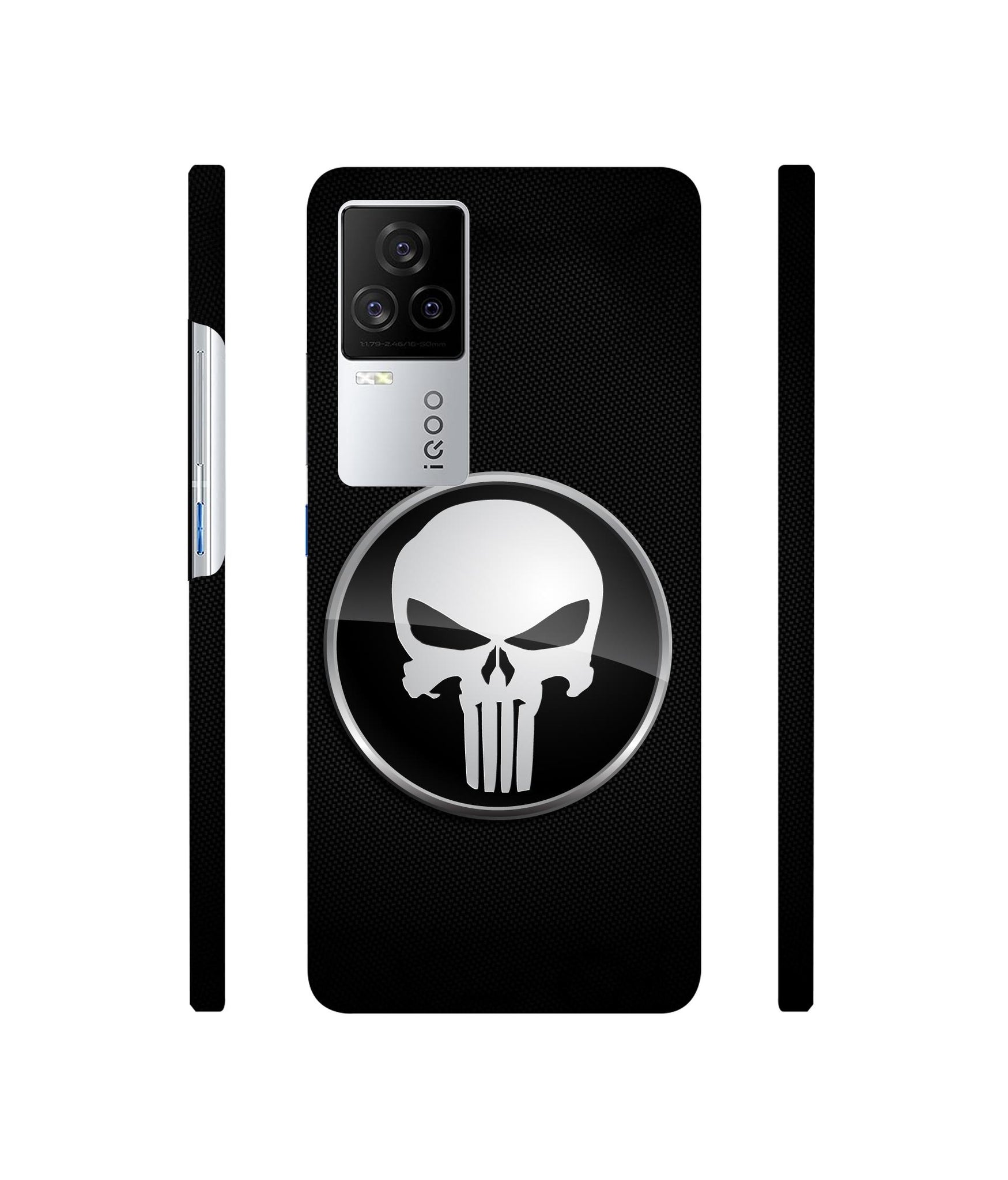 Skull Pattern Designer Hard Back Cover for Vivo iQOO 8 Legend