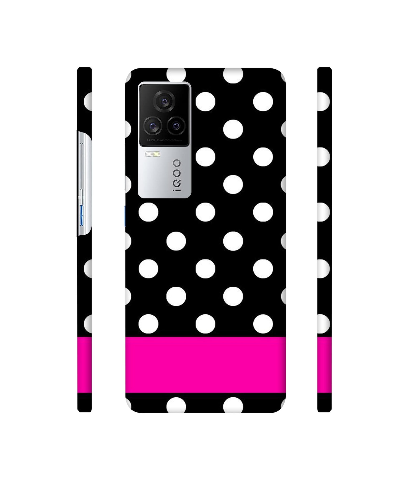 White Dots Pattern Designer Hard Back Cover for Vivo iQOO 8 Legend