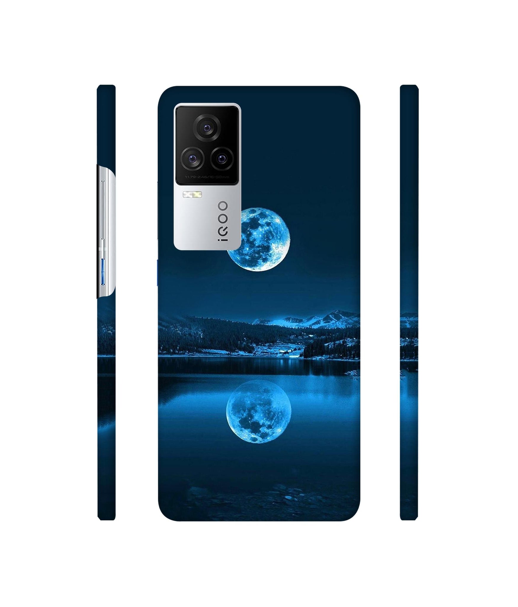 Moon Pattern Print Designer Hard Back Cover for Vivo iQOO 8 Legend