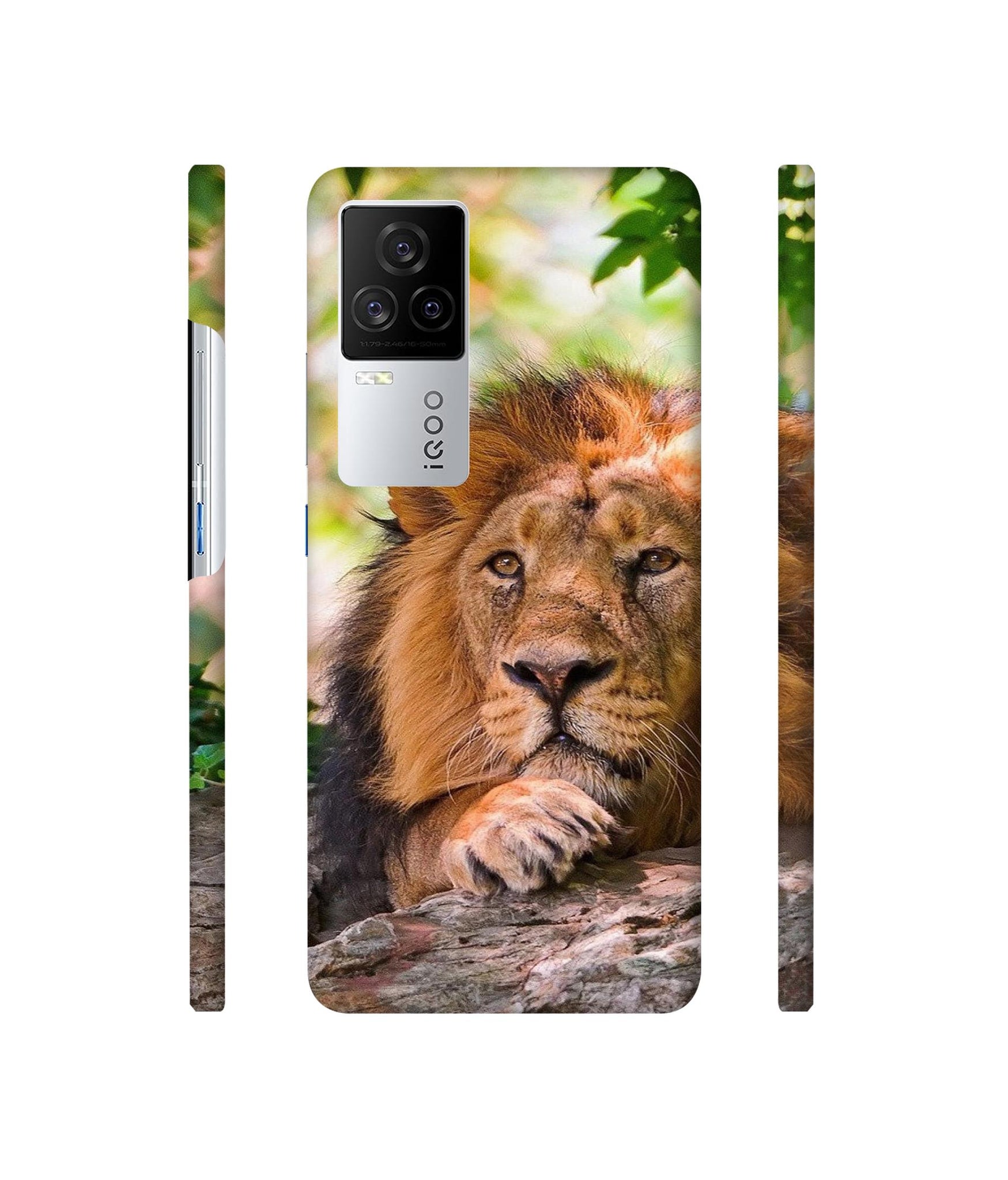 Tiger Pattern Print Designer Hard Back Cover for Vivo iQOO 8 Legend