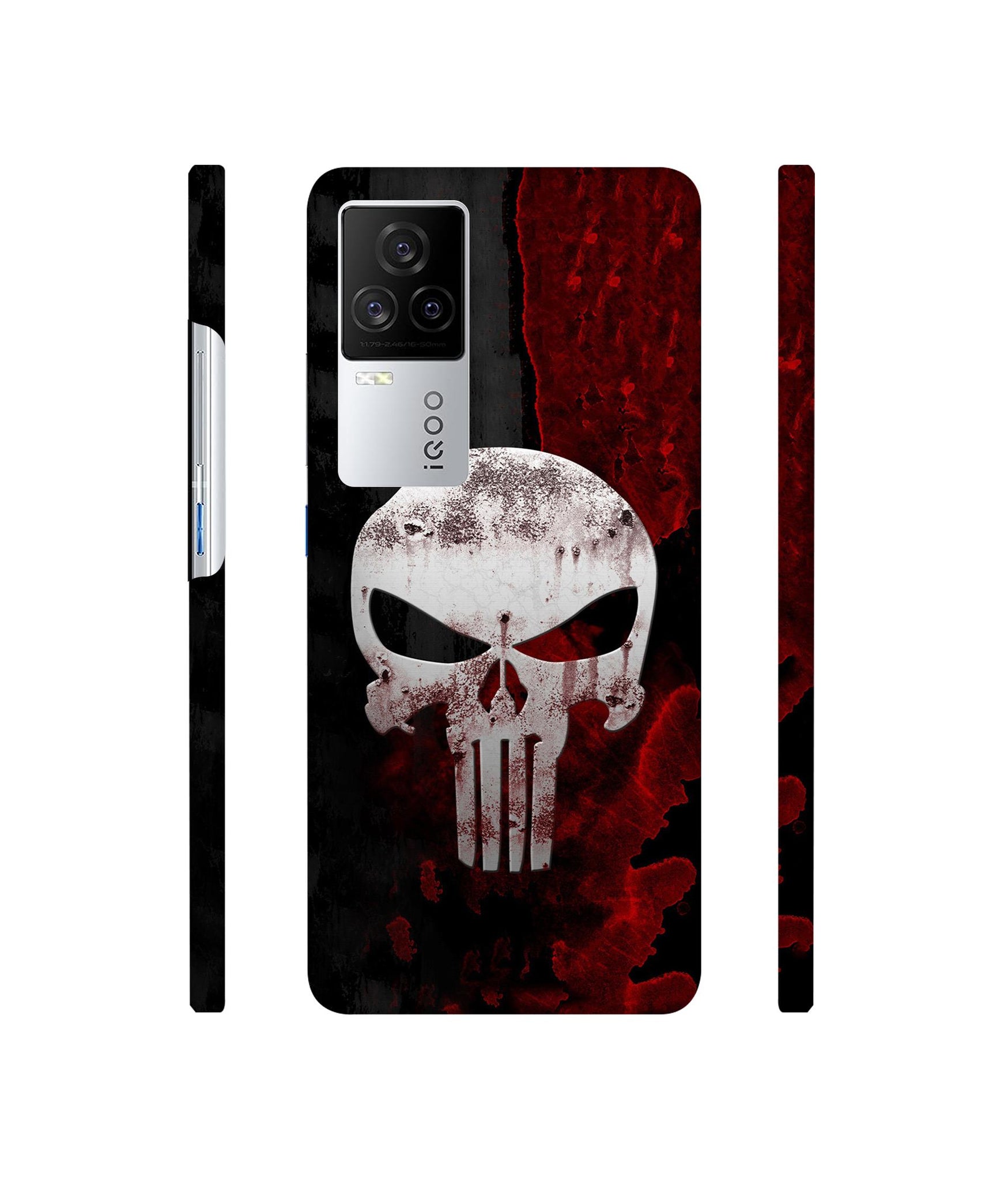 Punisher Skull Designer Hard Back Cover for Vivo iQOO 8 Legend