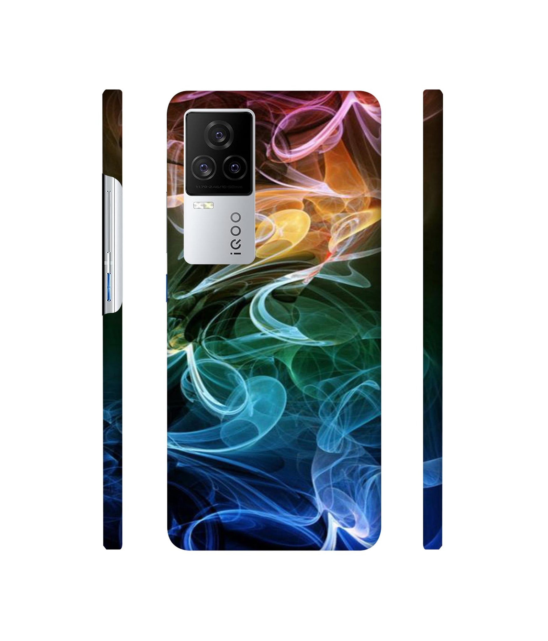 Smoky Pattern Designer Hard Back Cover for Vivo iQOO 8 Legend