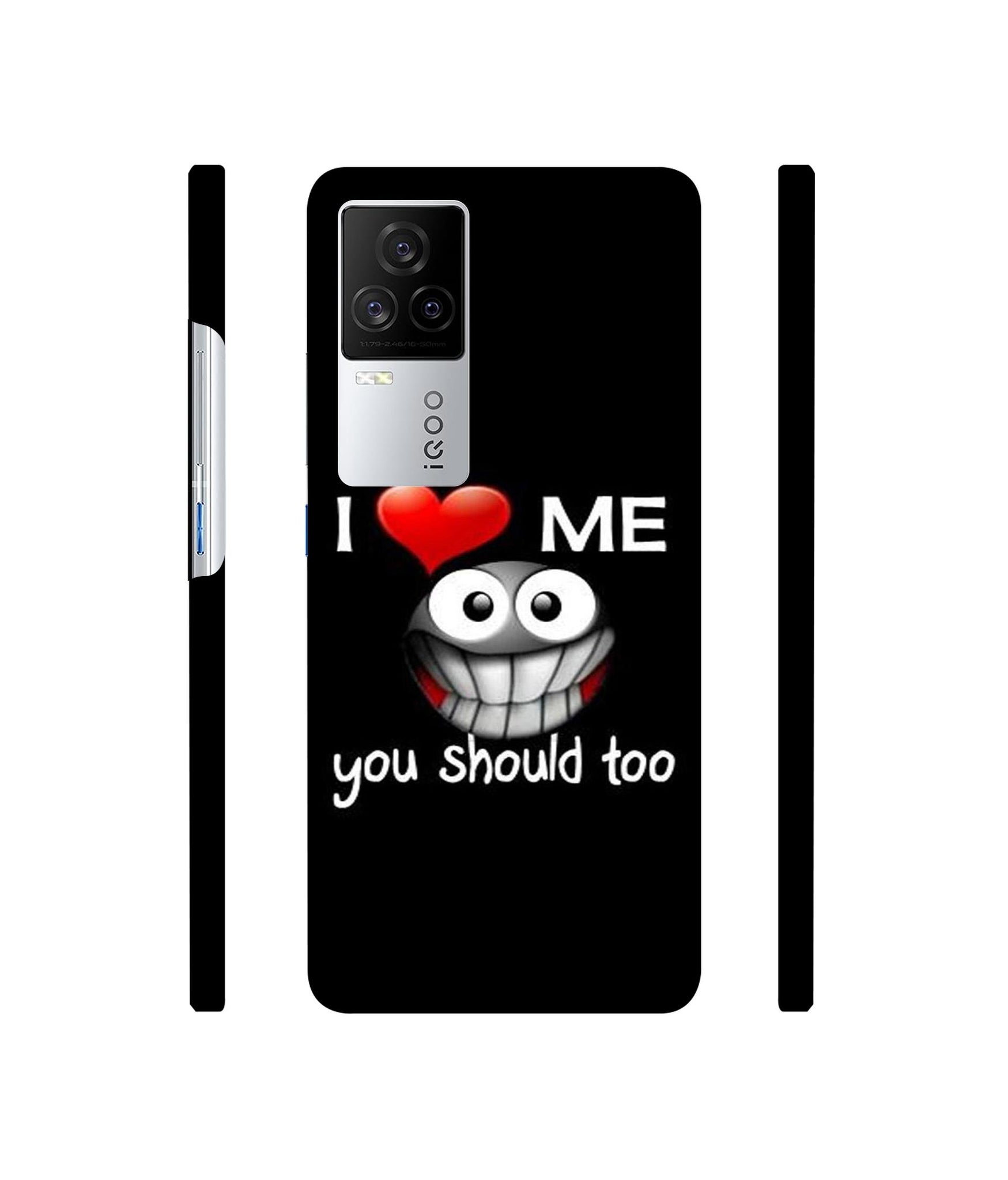 I Love Me Quotes Designer Hard Back Cover for Vivo iQOO 8 Legend