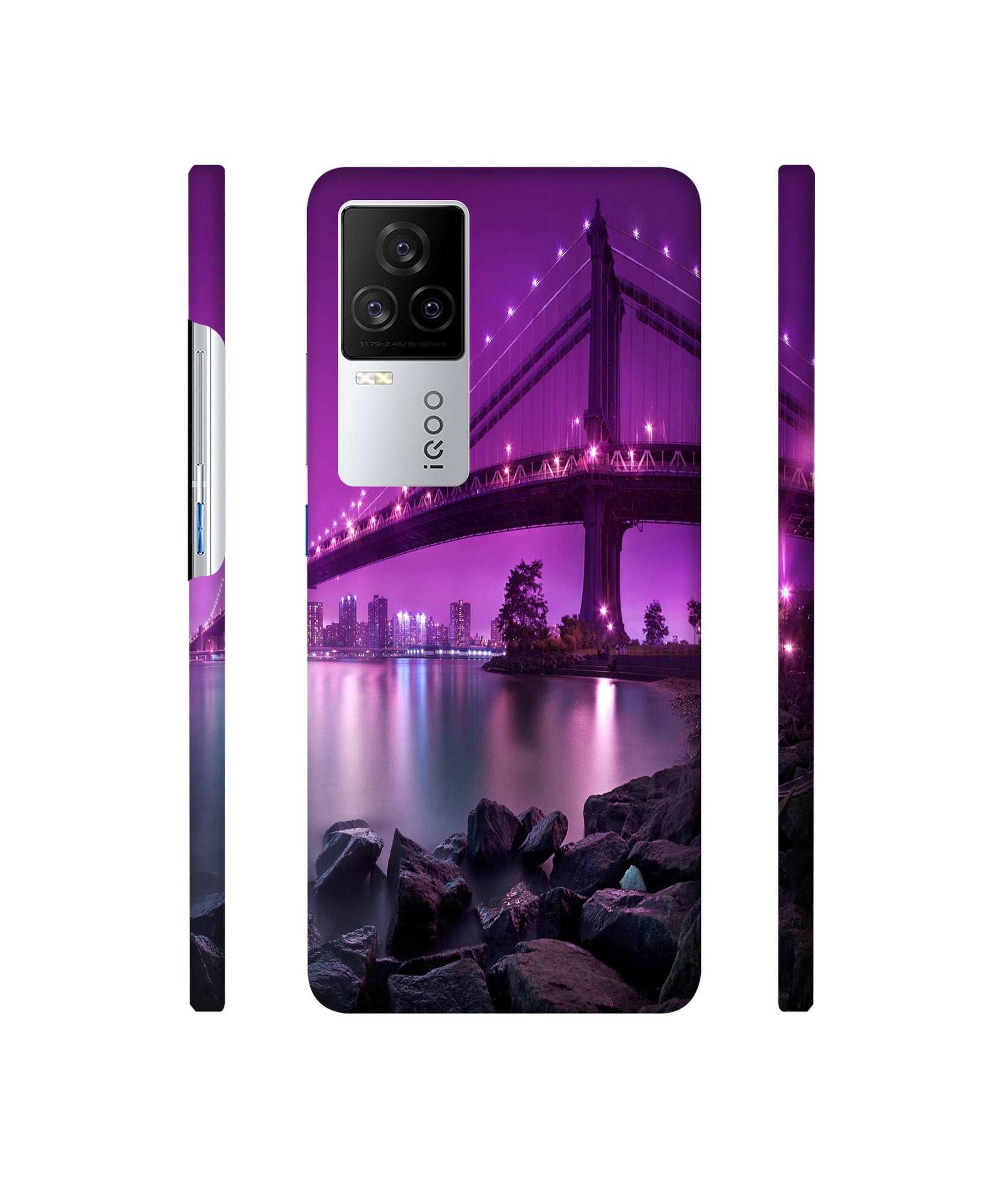 Manhattan Bridge Designer Hard Back Cover for Vivo iQOO 8 Legend