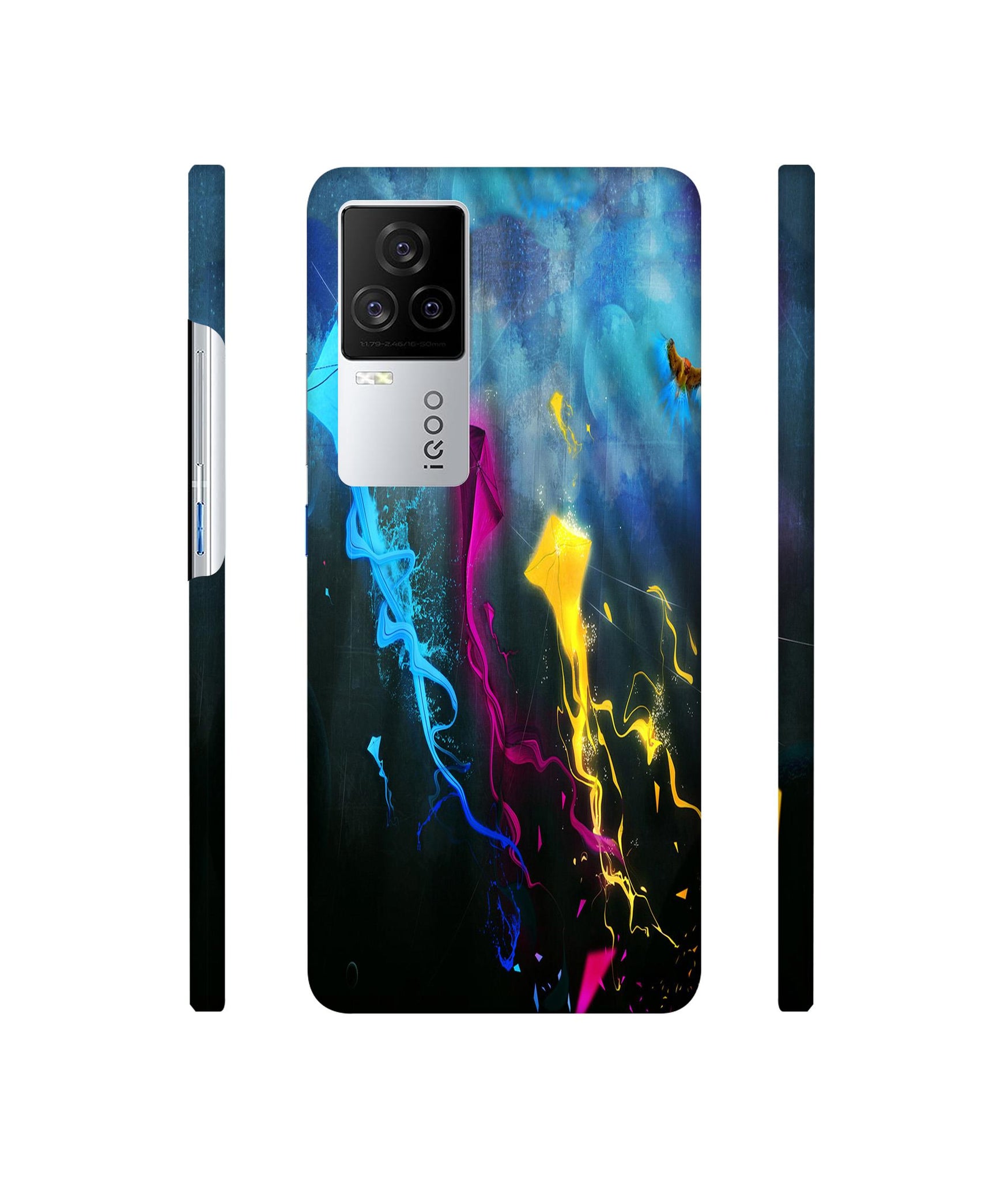 Kites Designer Hard Back Cover for Vivo iQOO 8 Legend