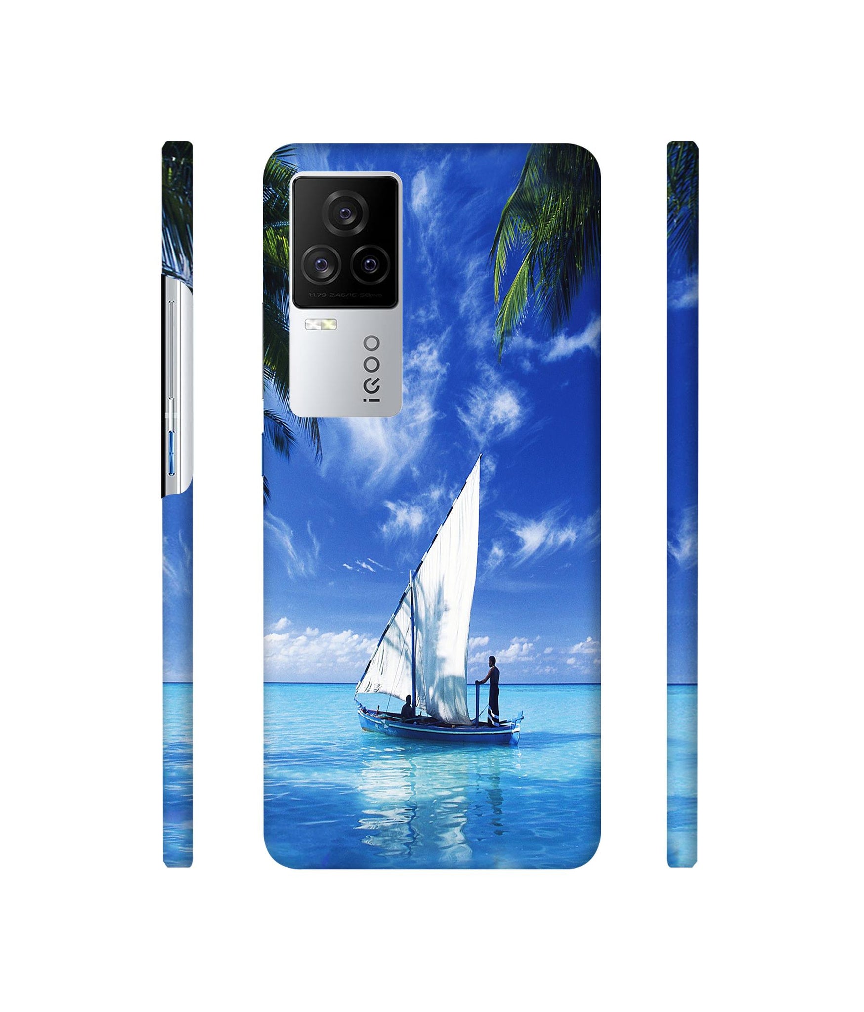 Indian Ocean Designer Hard Back Cover for Vivo iQOO 8 Legend