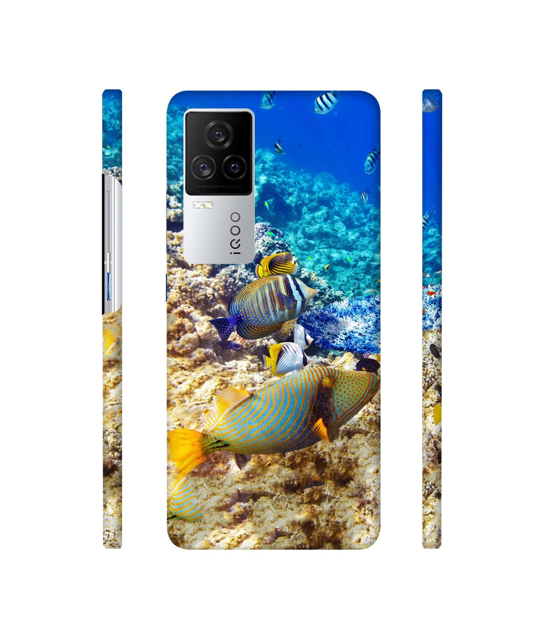 Underwater World Designer Hard Back Cover for Vivo iQOO 8 Legend