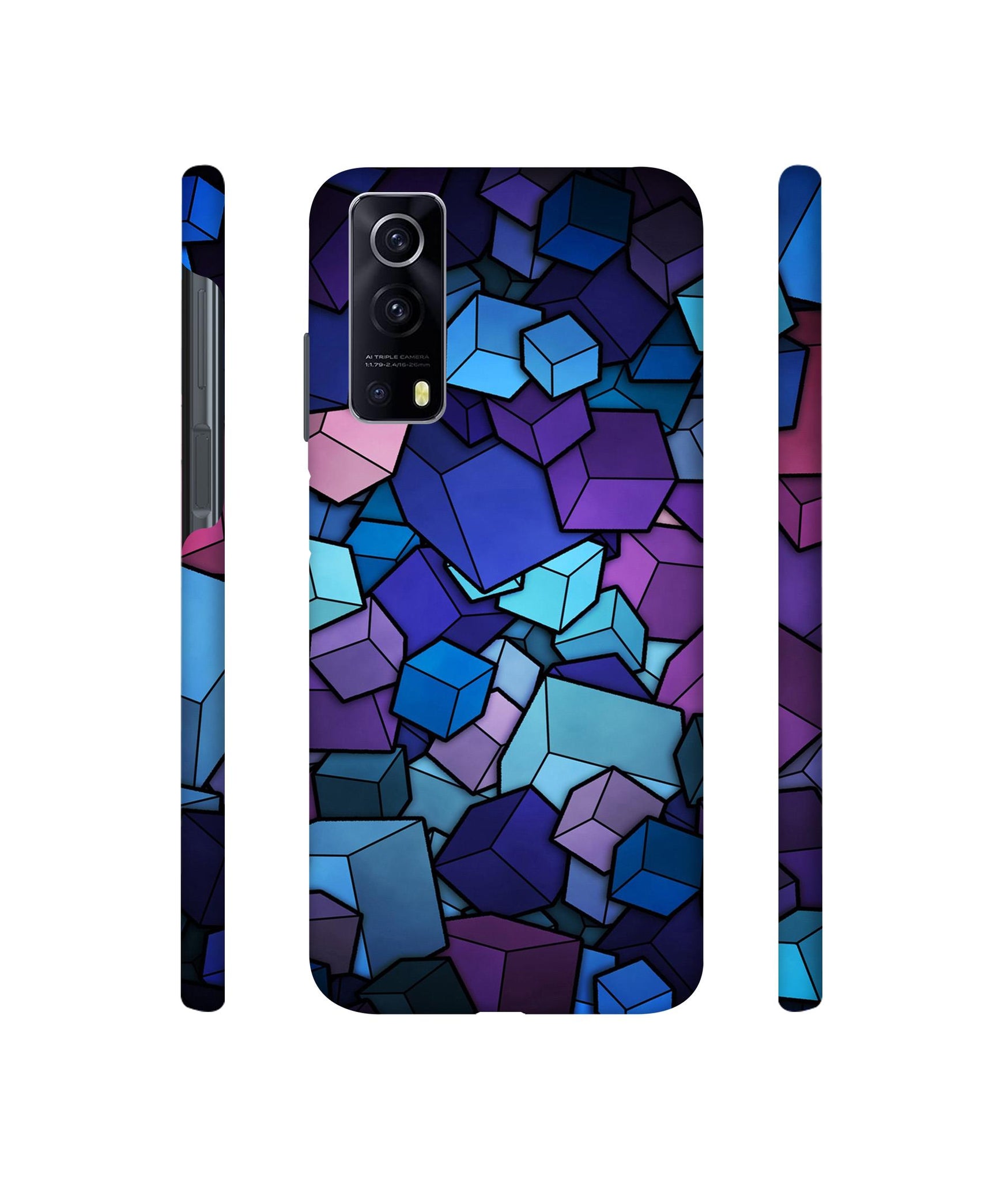 Color Box Designer Hard Back Cover for Vivo iQOO Z