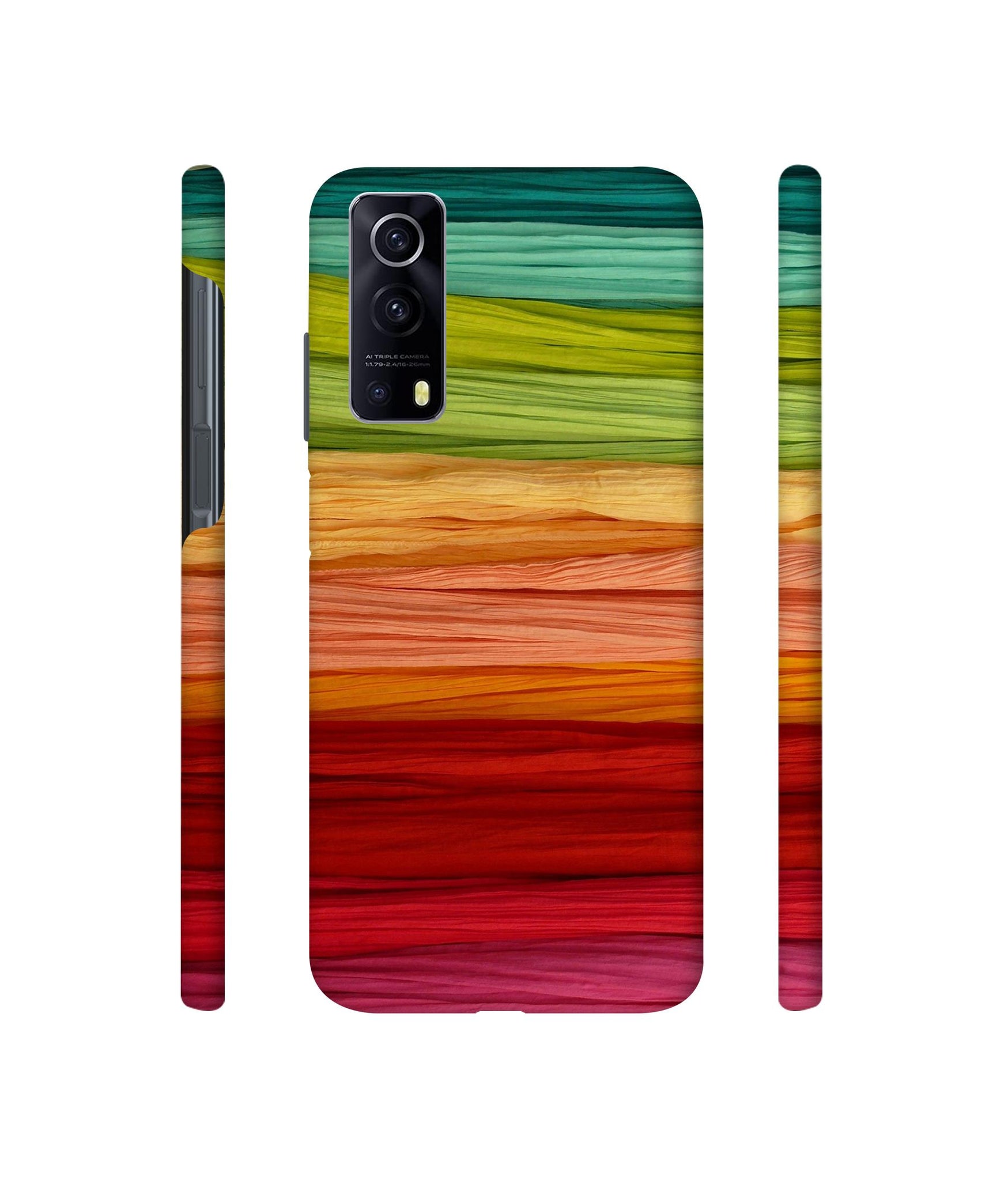 Colorful Thread Designer Hard Back Cover for Vivo iQOO Z