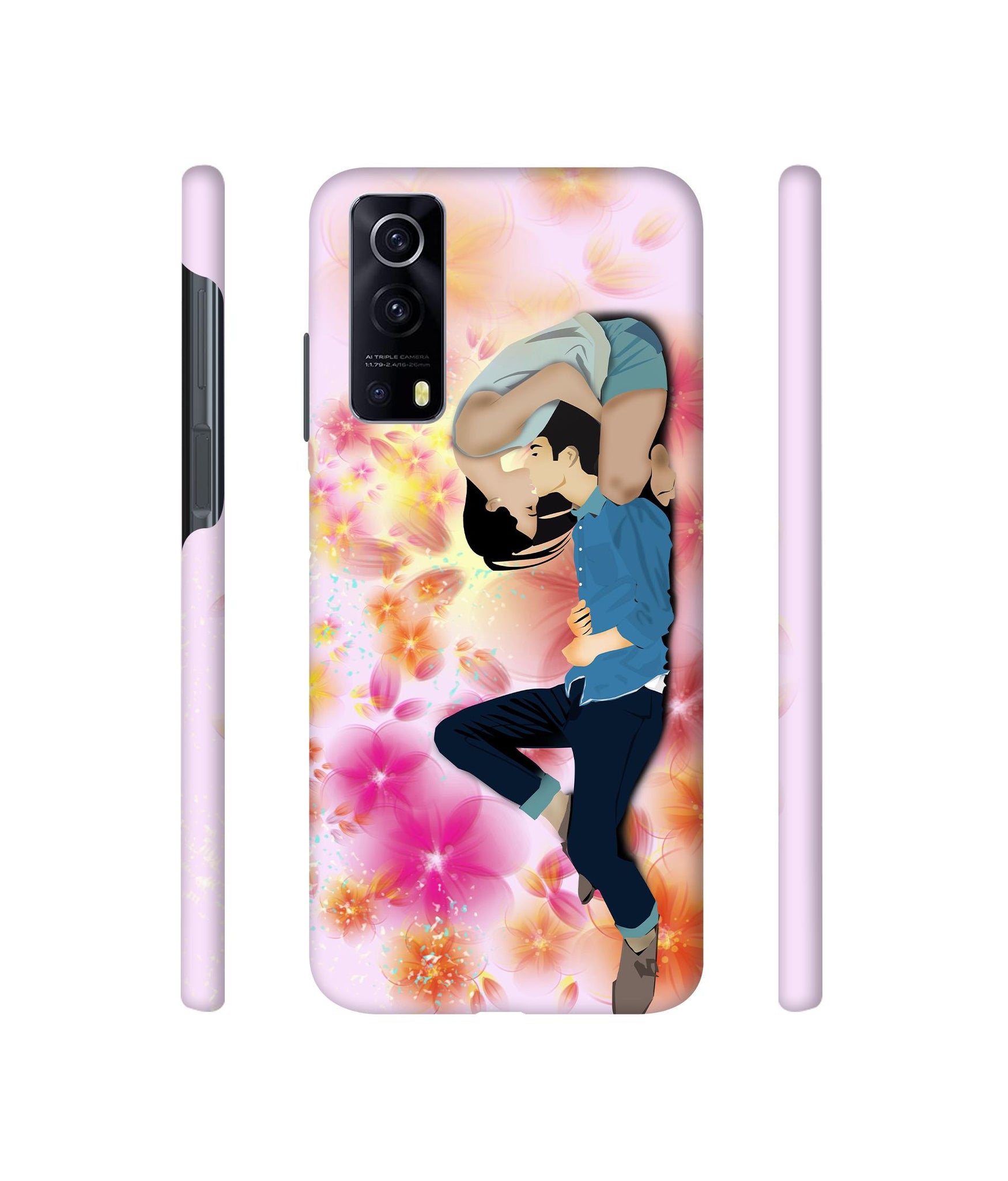 Couple Love Designer Hard Back Cover for Vivo iQOO Z
