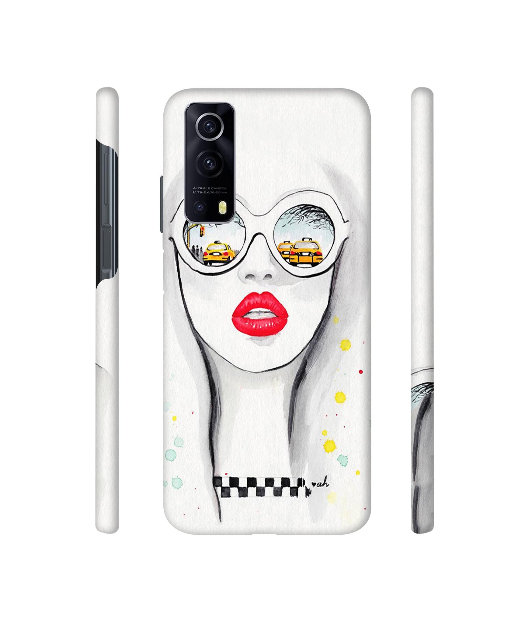 Girl Designer Hard Back Cover for Vivo iQOO Z