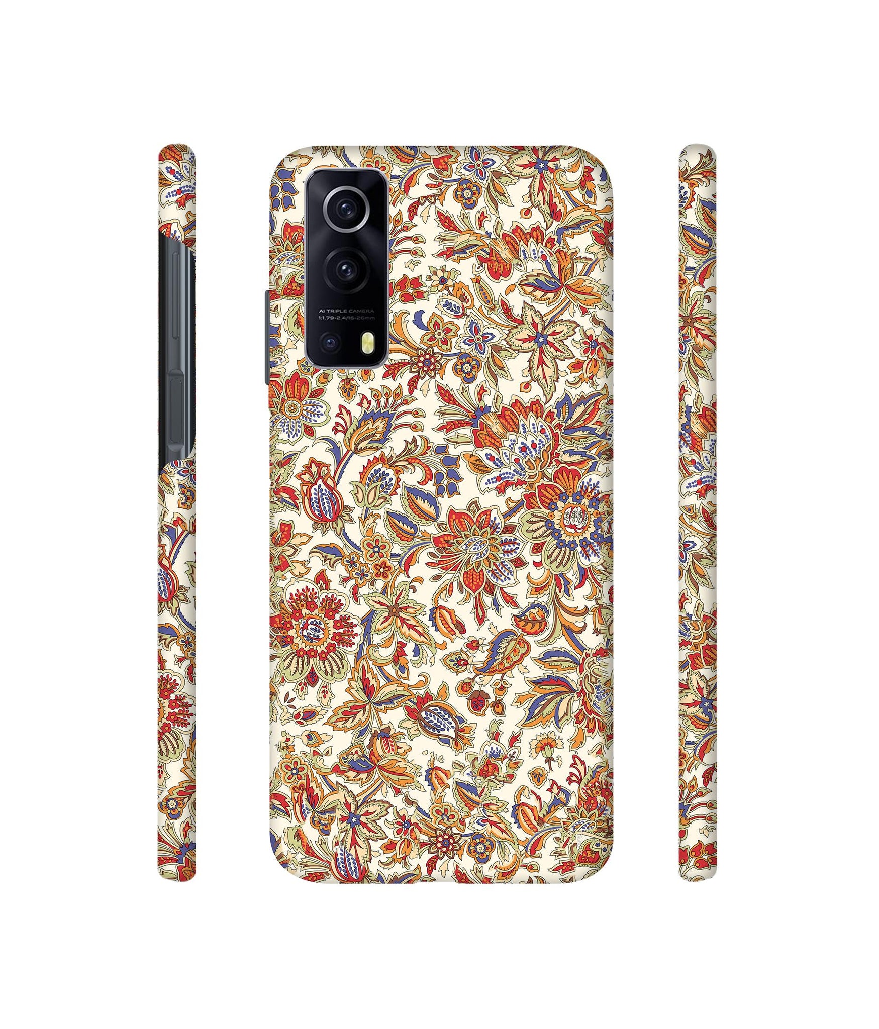 Floral Designer Hard Back Cover for Vivo iQOO Z