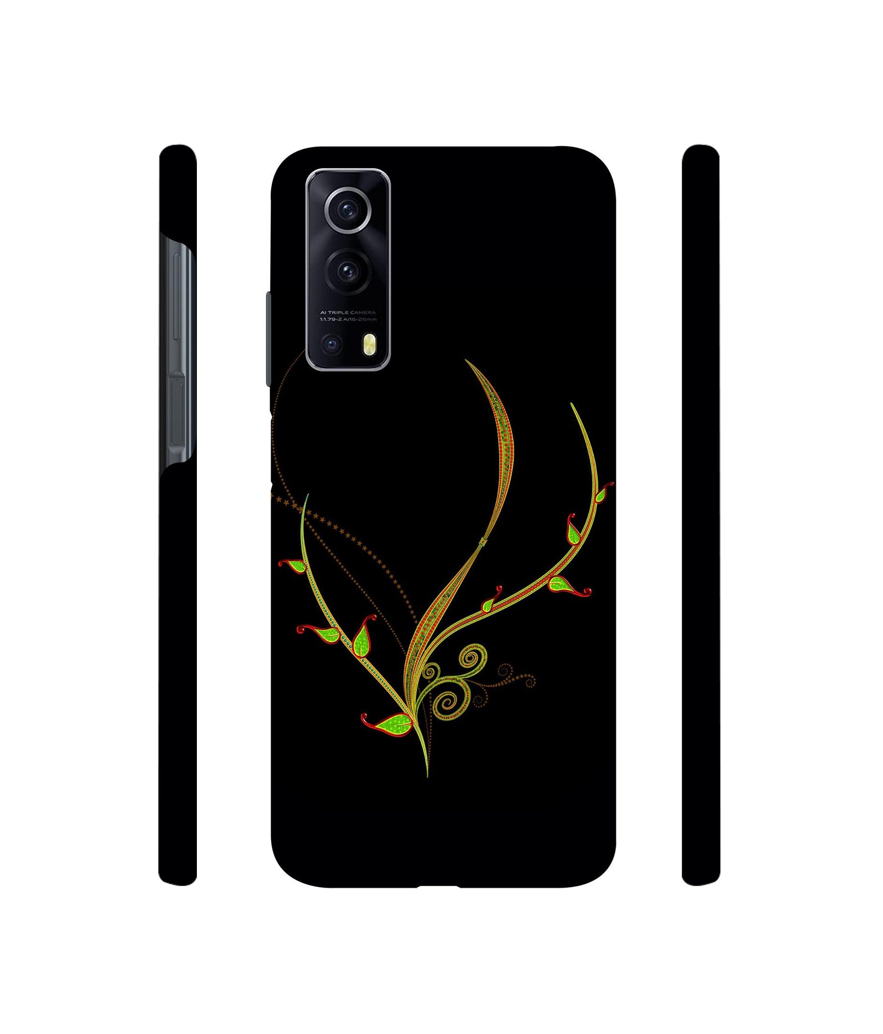 Yellow Pattern Designer Hard Back Cover for Vivo iQOO Z