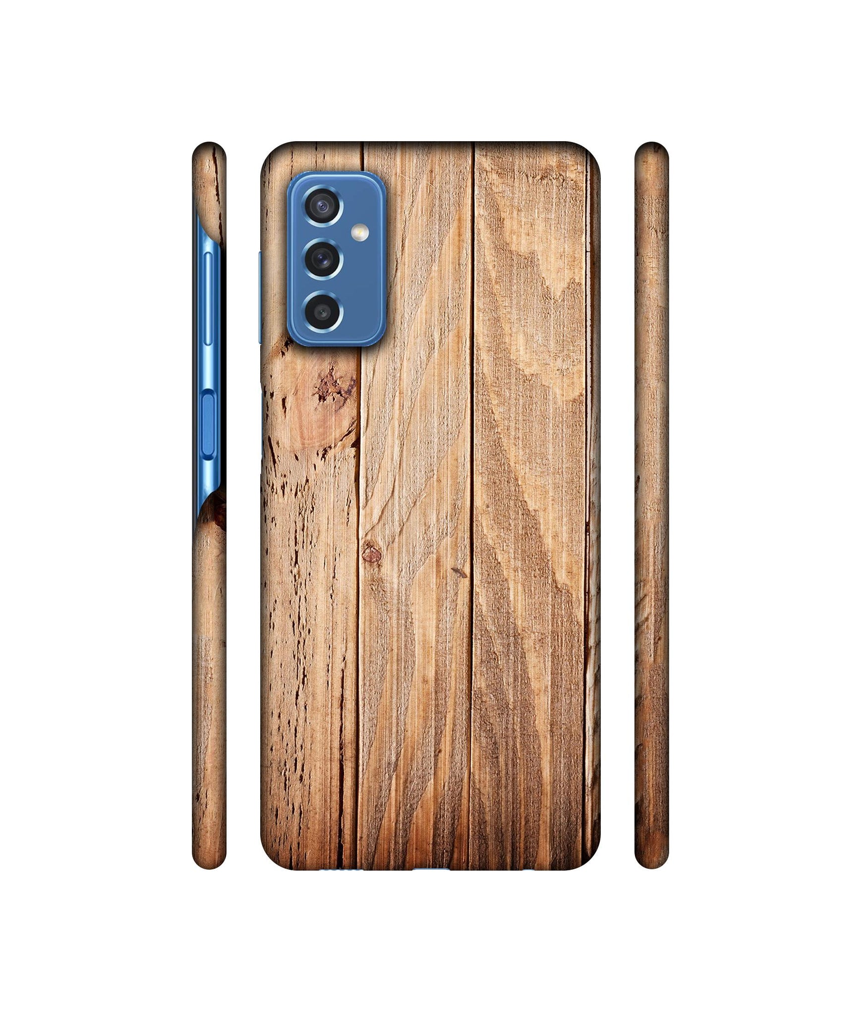 Wooden Texture Designer Hard Back Cover for Samsung Galaxy M52 5G