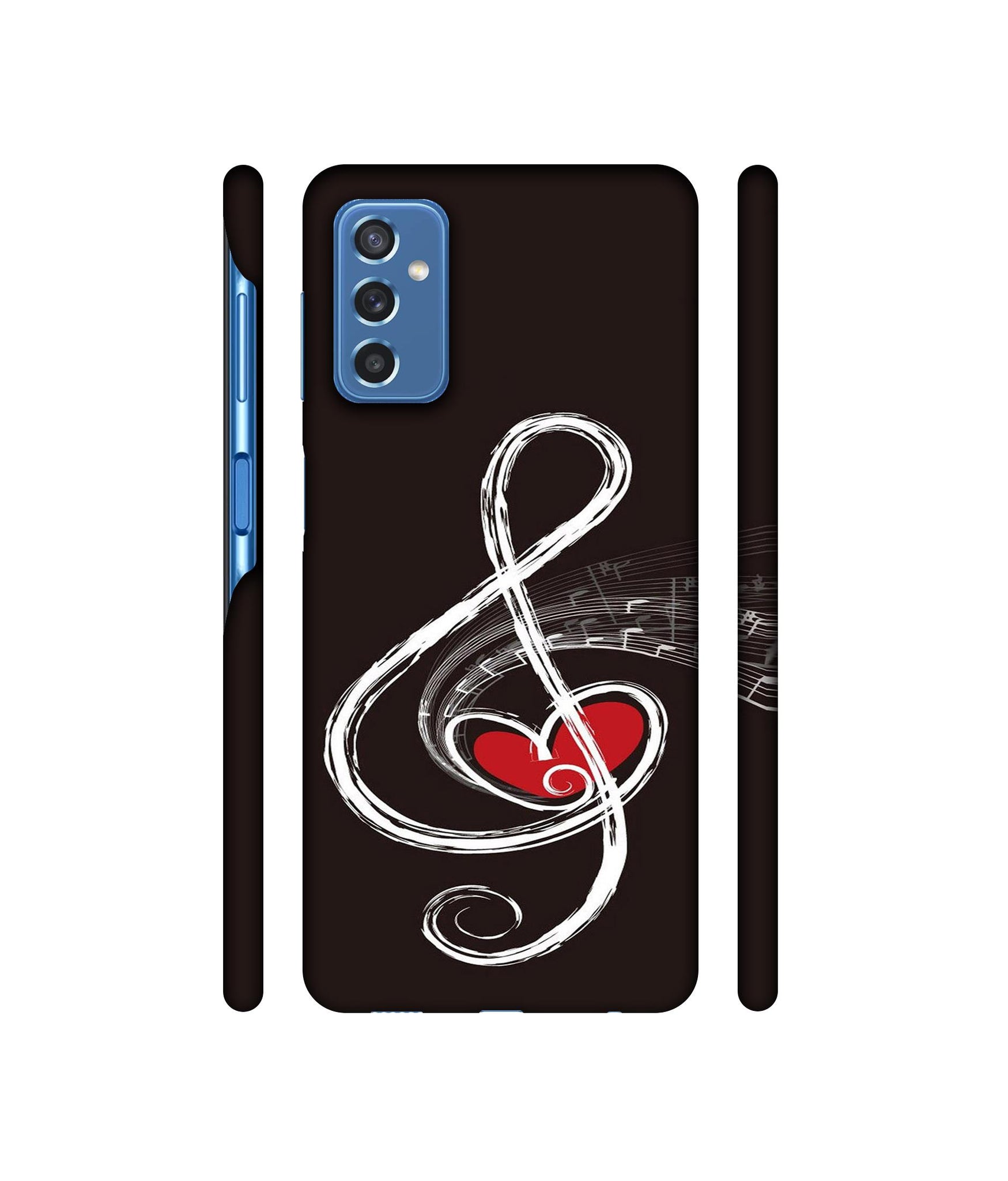 Love Note Music Designer Hard Back Cover for Samsung Galaxy M52 5G