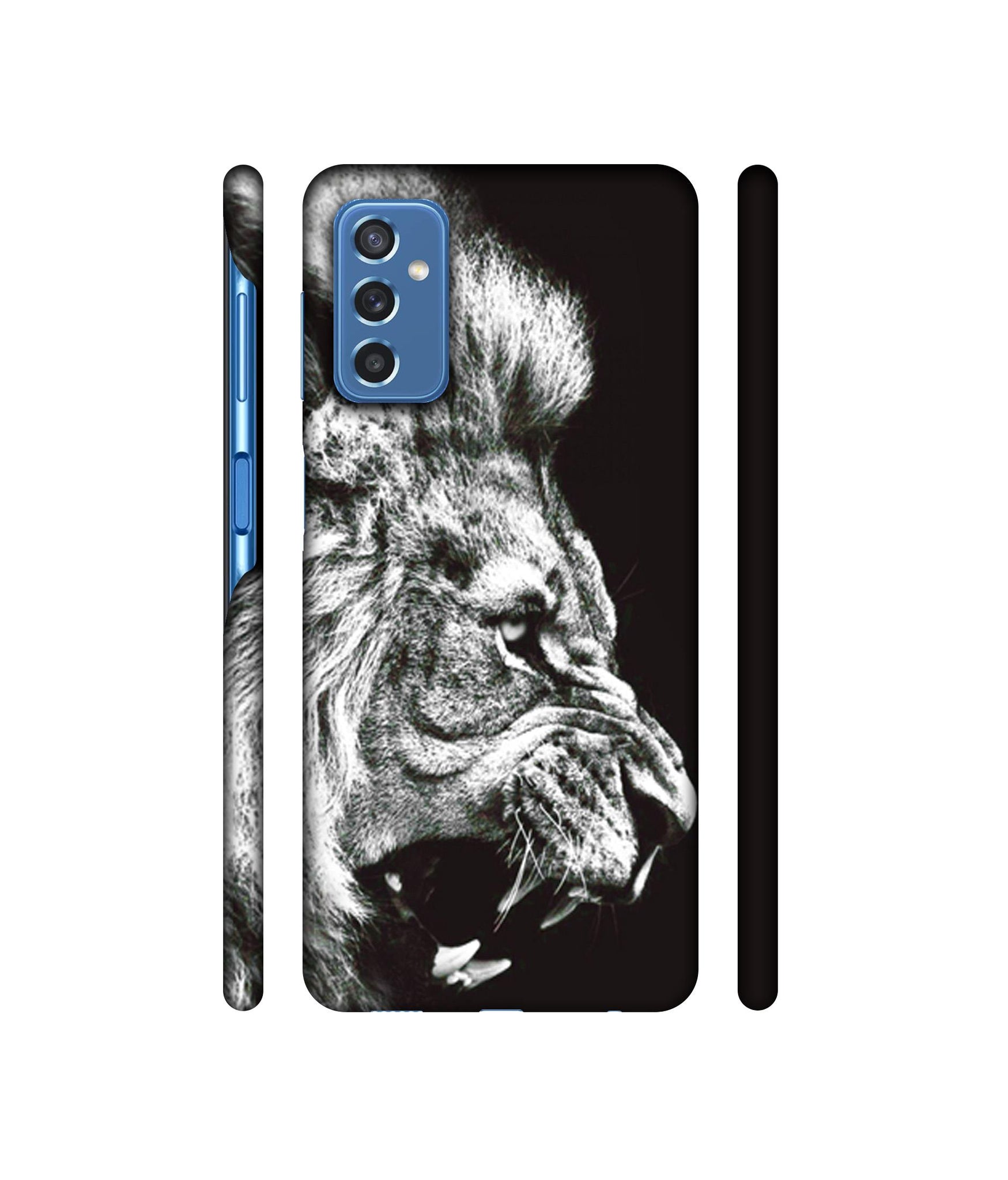 Angry Lion Designer Hard Back Cover for Samsung Galaxy M52 5G