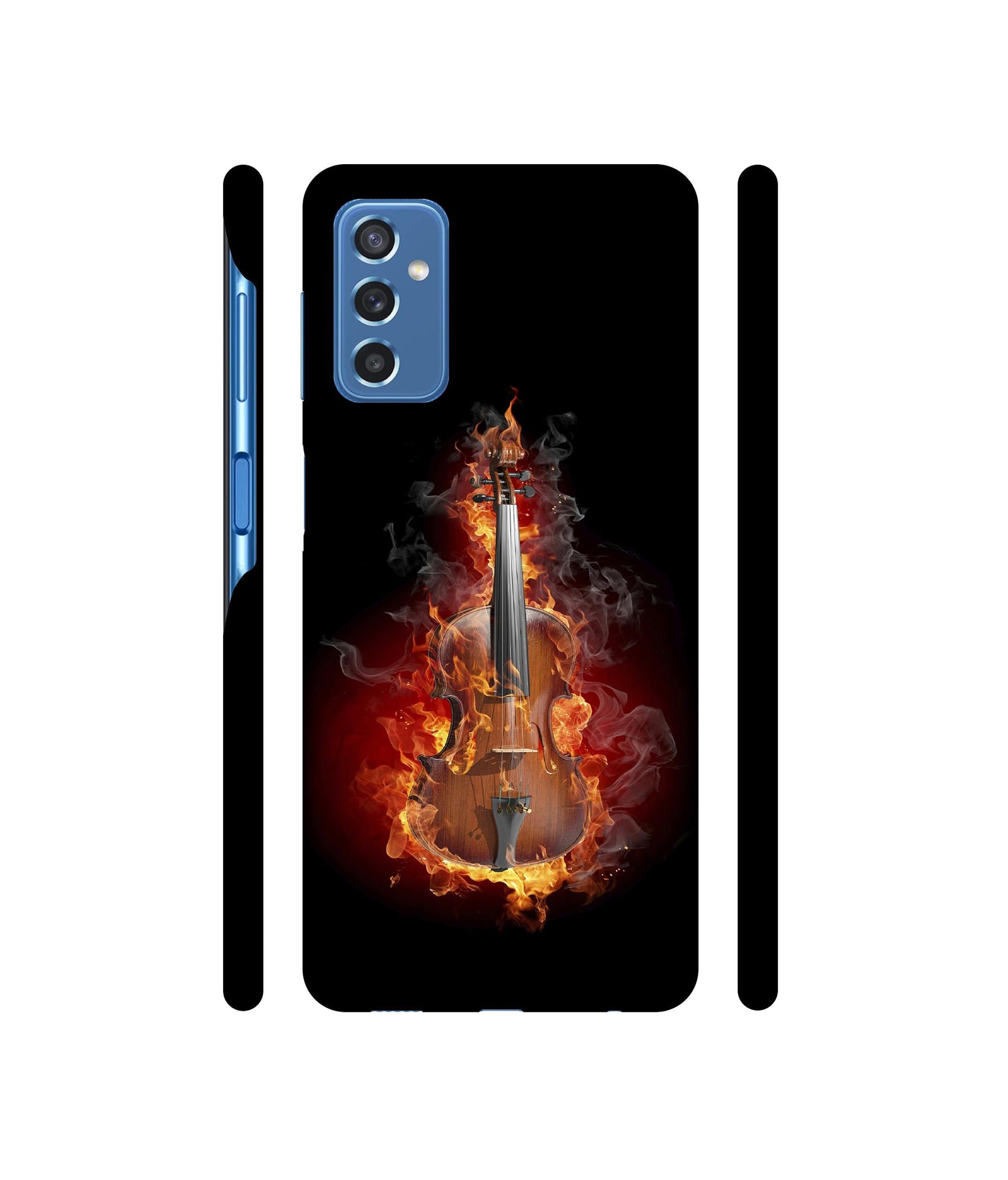 Burning Violin Designer Hard Back Cover for Samsung Galaxy M52 5G