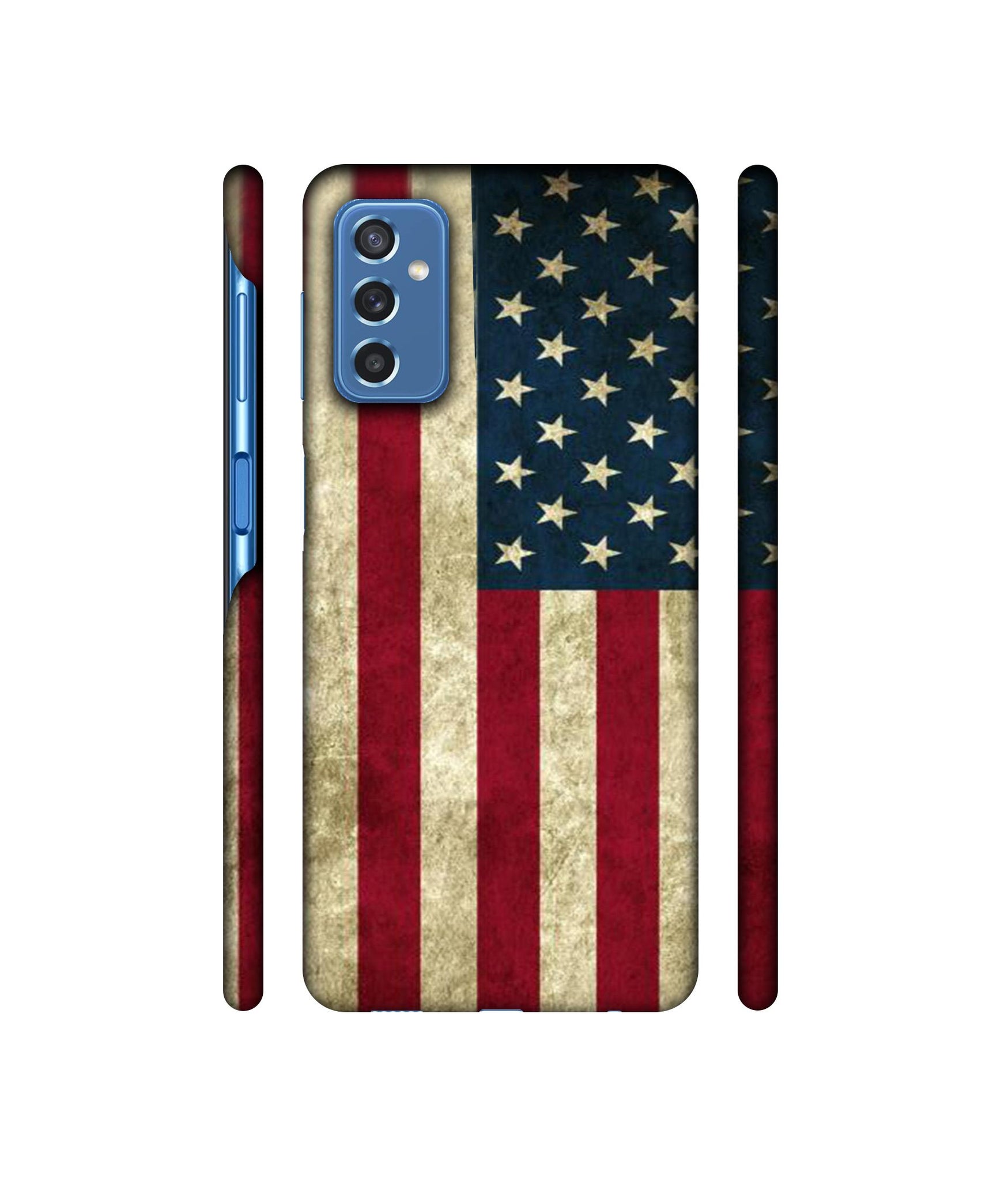 Vingate USA Flag Designer Hard Back Cover for Samsung Galaxy M52 5G