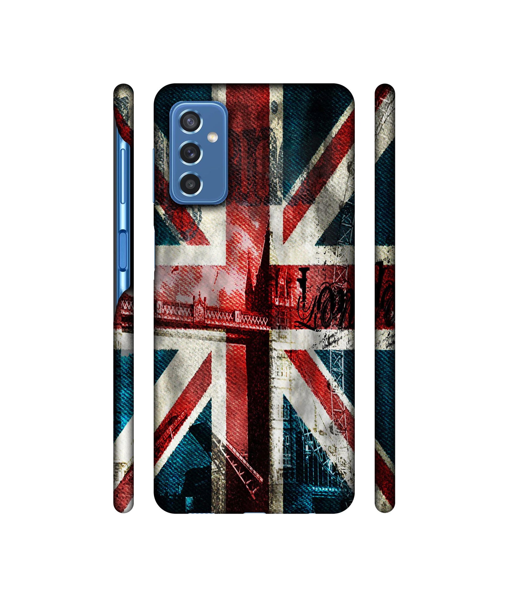 London Flag wallpaper Designer Hard Back Cover for Samsung Galaxy M52 5G