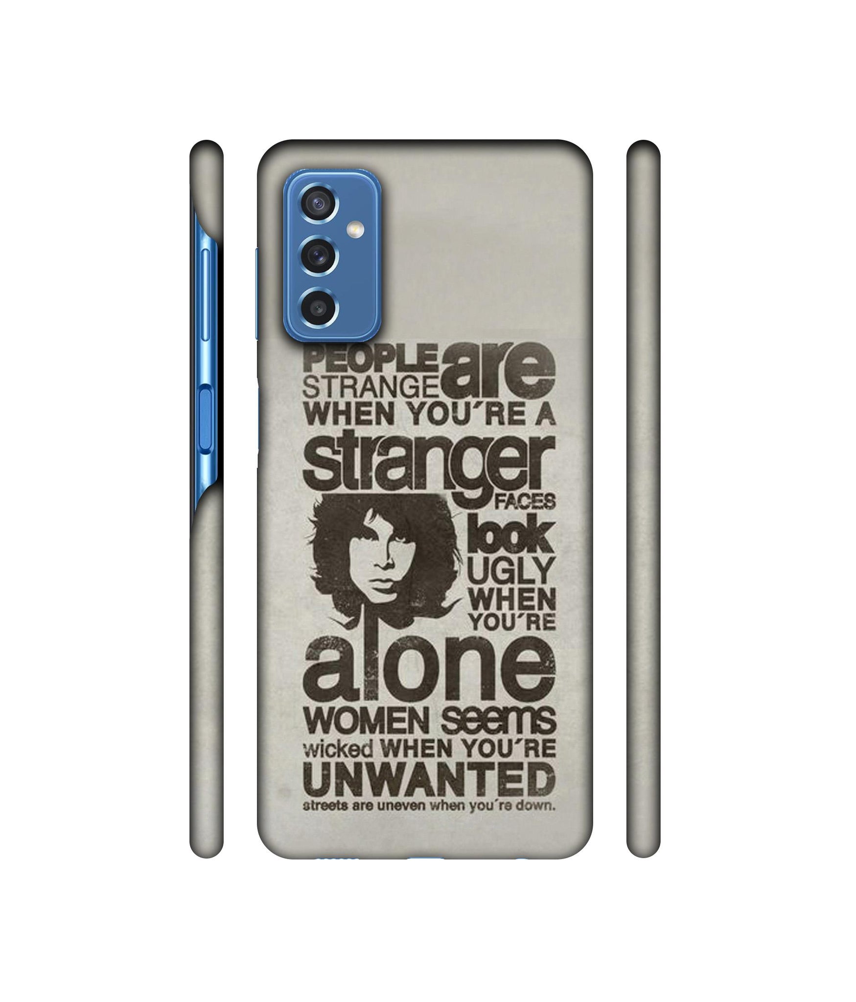 Quotes Pattern Designer Hard Back Cover for Samsung Galaxy M52 5G