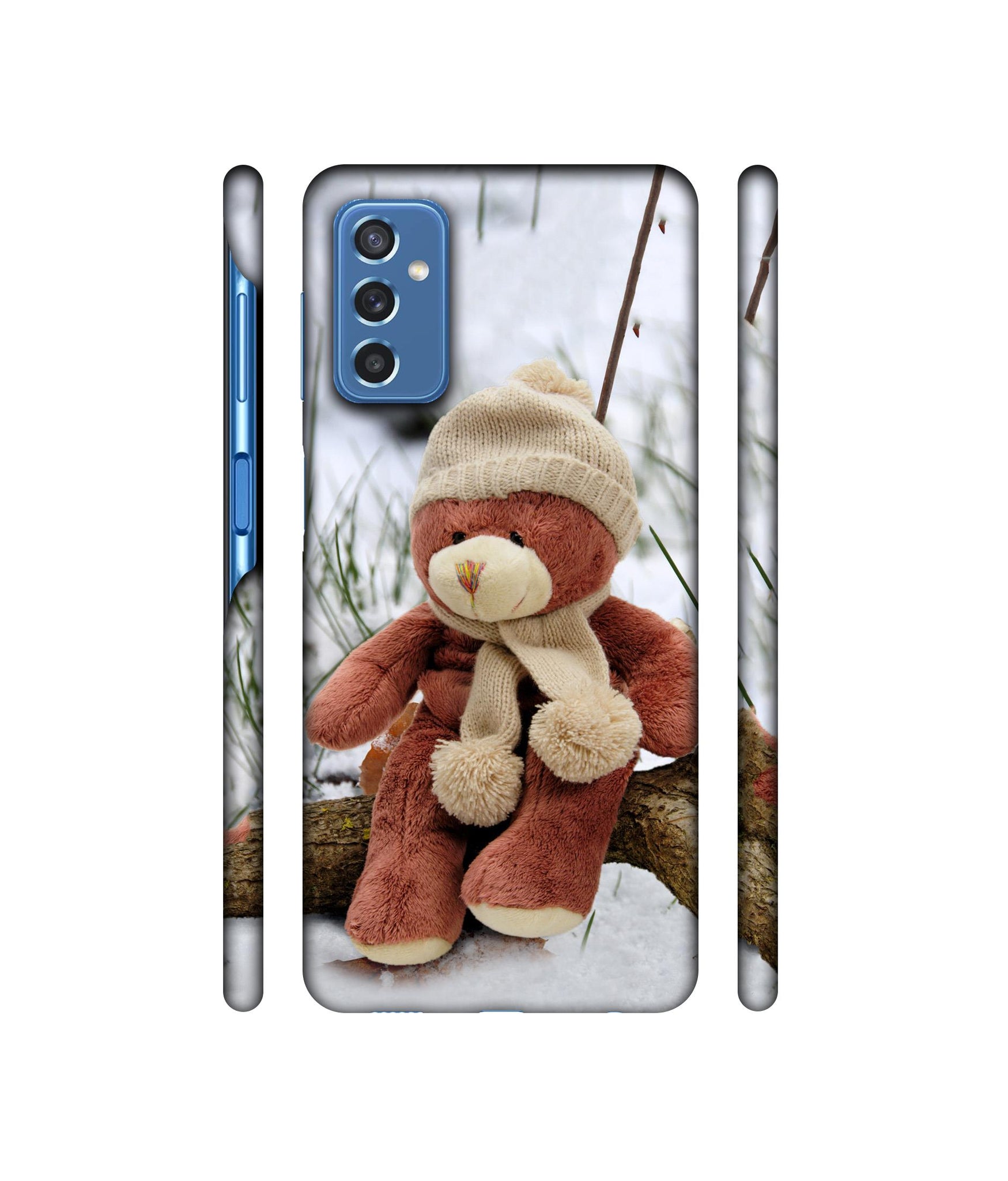 Woolen Bear Designer Hard Back Cover for Samsung Galaxy M52 5G