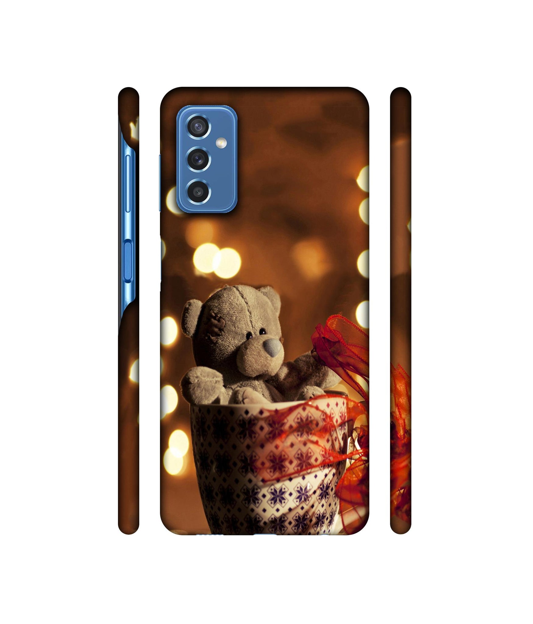 Teddy In Cup Designer Hard Back Cover for Samsung Galaxy M52 5G