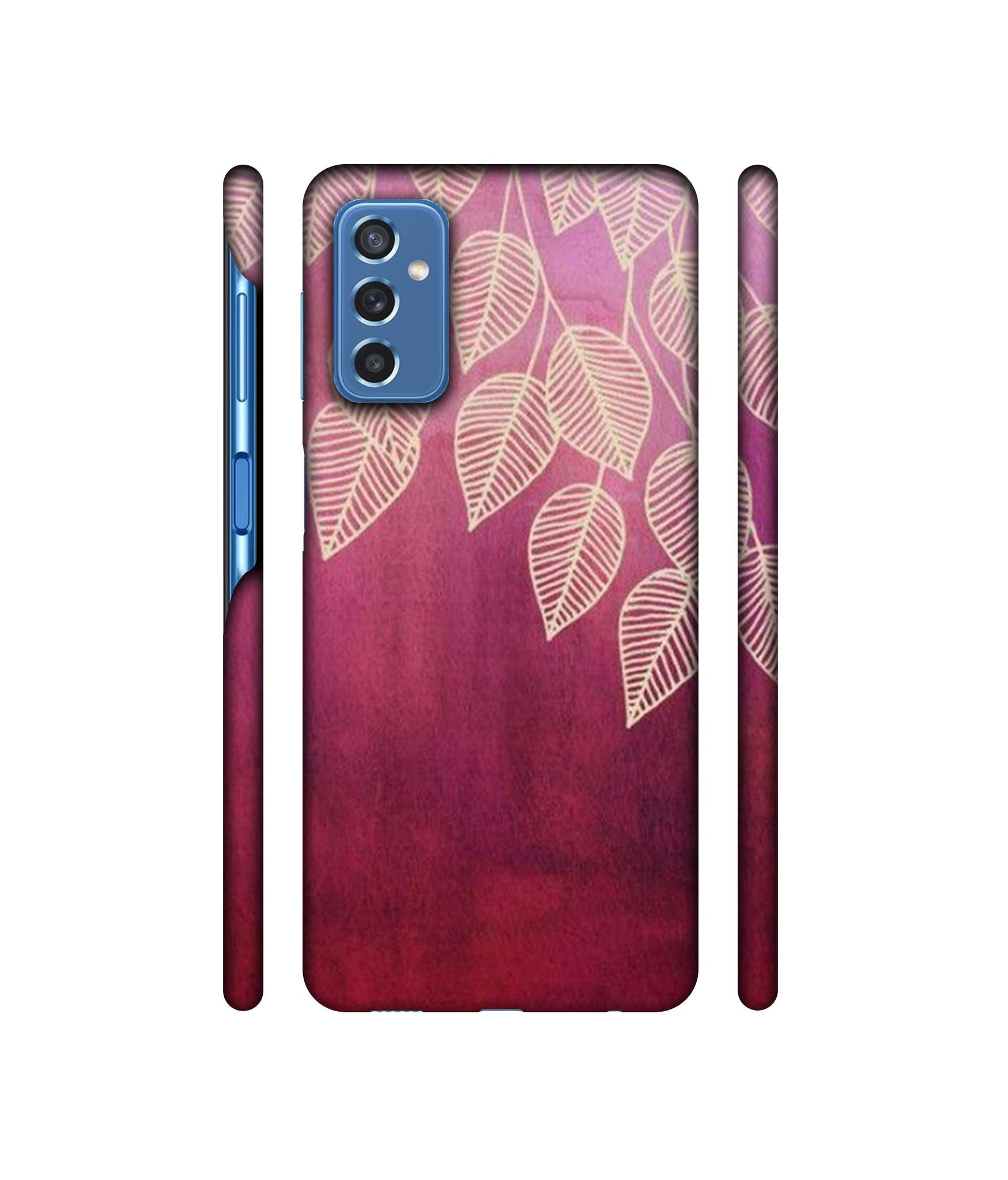 Leaf Pattern Designer Hard Back Cover for Samsung Galaxy M52 5G