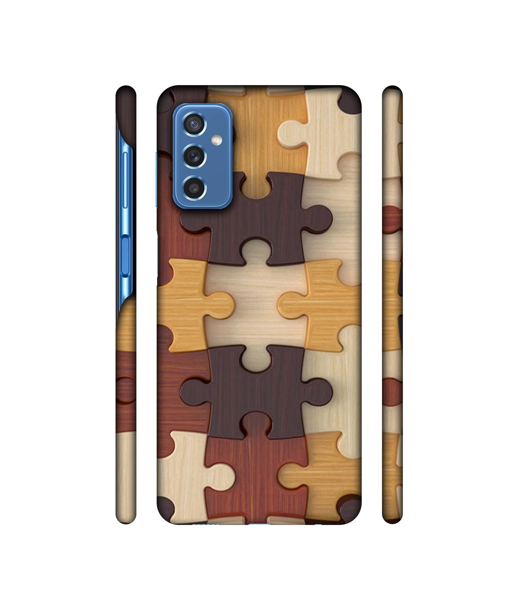 Puzzle Pattern Designer Hard Back Cover for Samsung Galaxy M52 5G