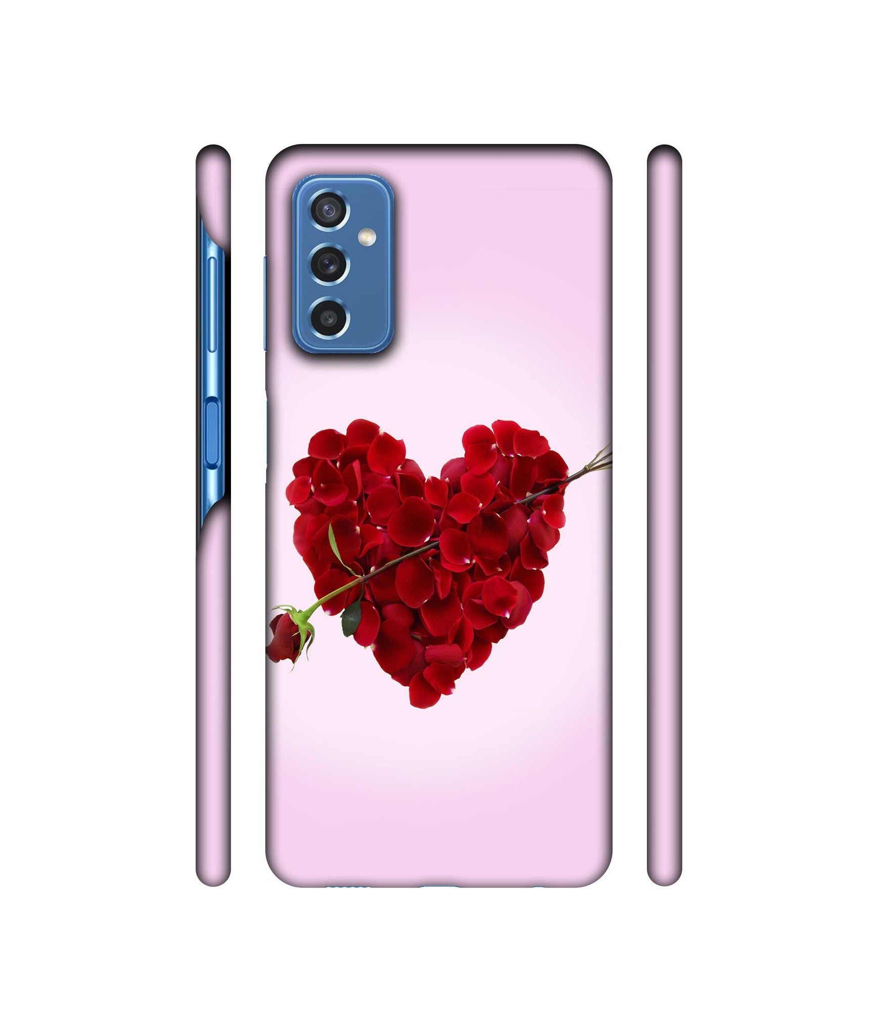 Heart Flower Designer Hard Back Cover for Samsung Galaxy M52 5G