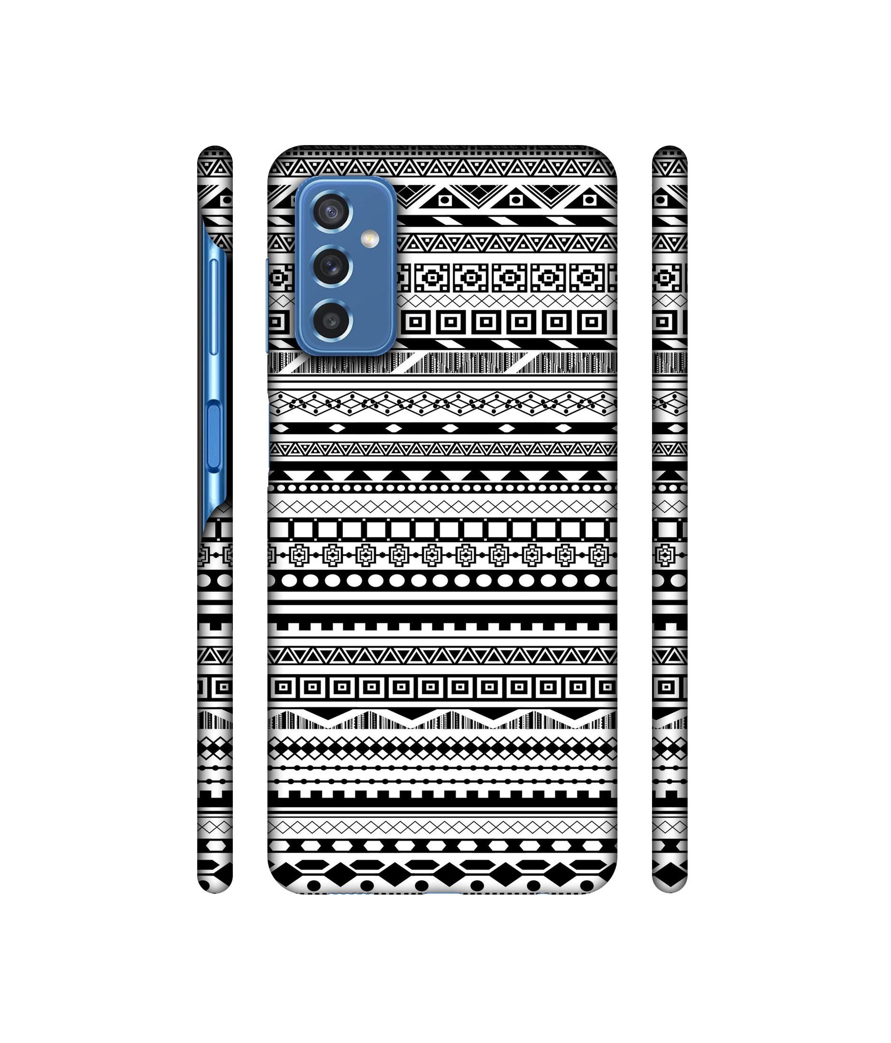 Black & White Patterns Designer Hard Back Cover for Samsung Galaxy M52 5G