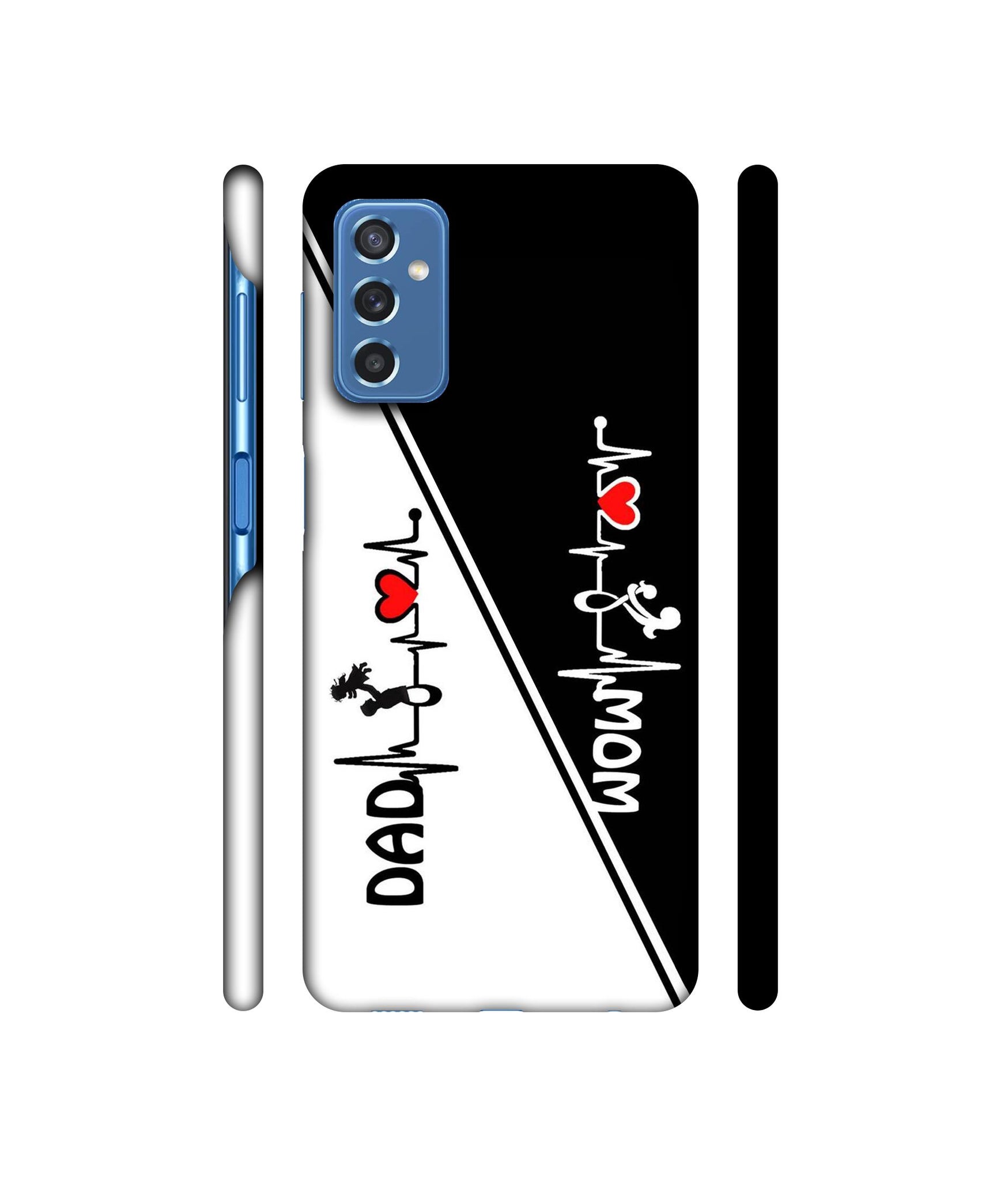 Mom and Dad Lover Designer Hard Back Cover for Samsung Galaxy M52 5G