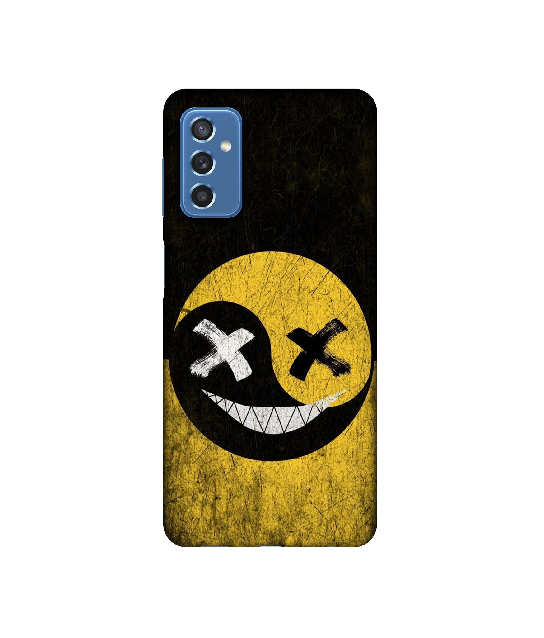 Double Face Smile Designer Hard Back Cover for Samsung Galaxy M52 5G