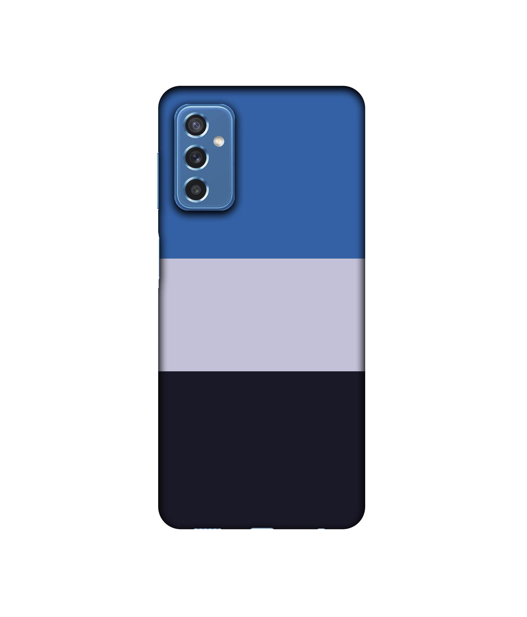 Three Colour Straps Designer Hard Back Cover for Samsung Galaxy M52 5G
