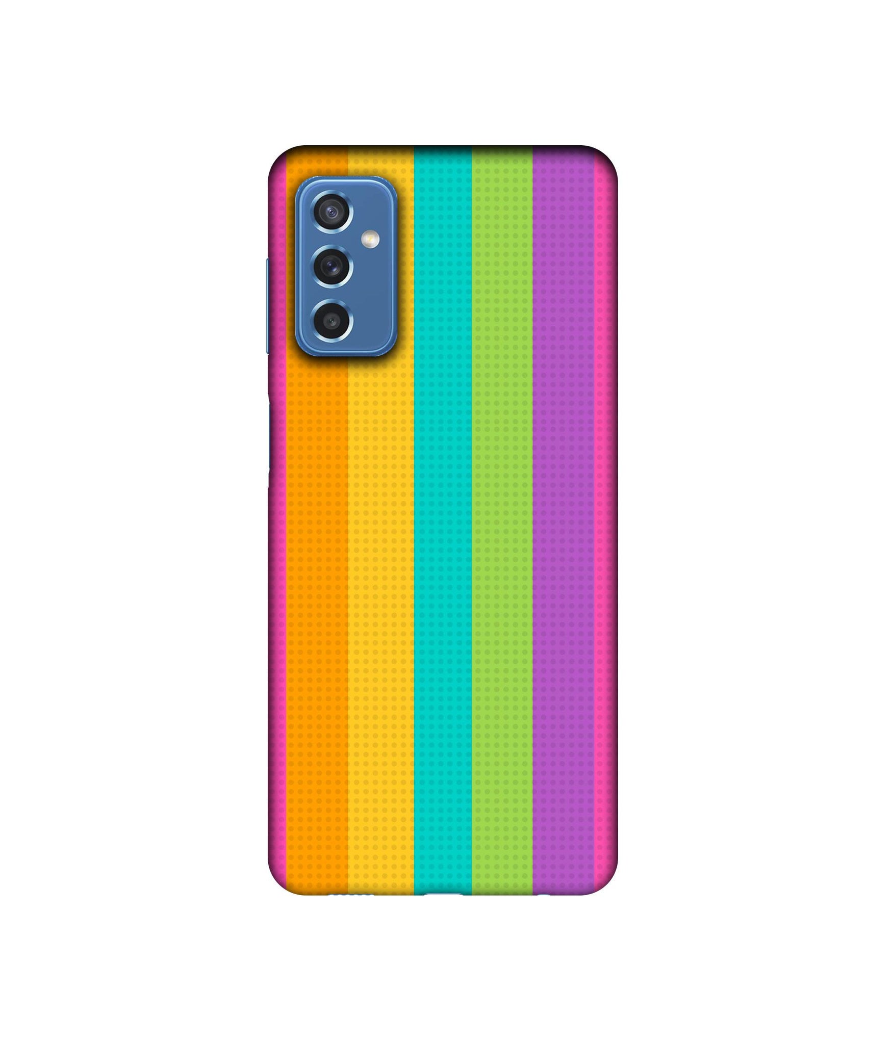 Random Colour Line Designer Hard Back Cover for Samsung Galaxy M52 5G