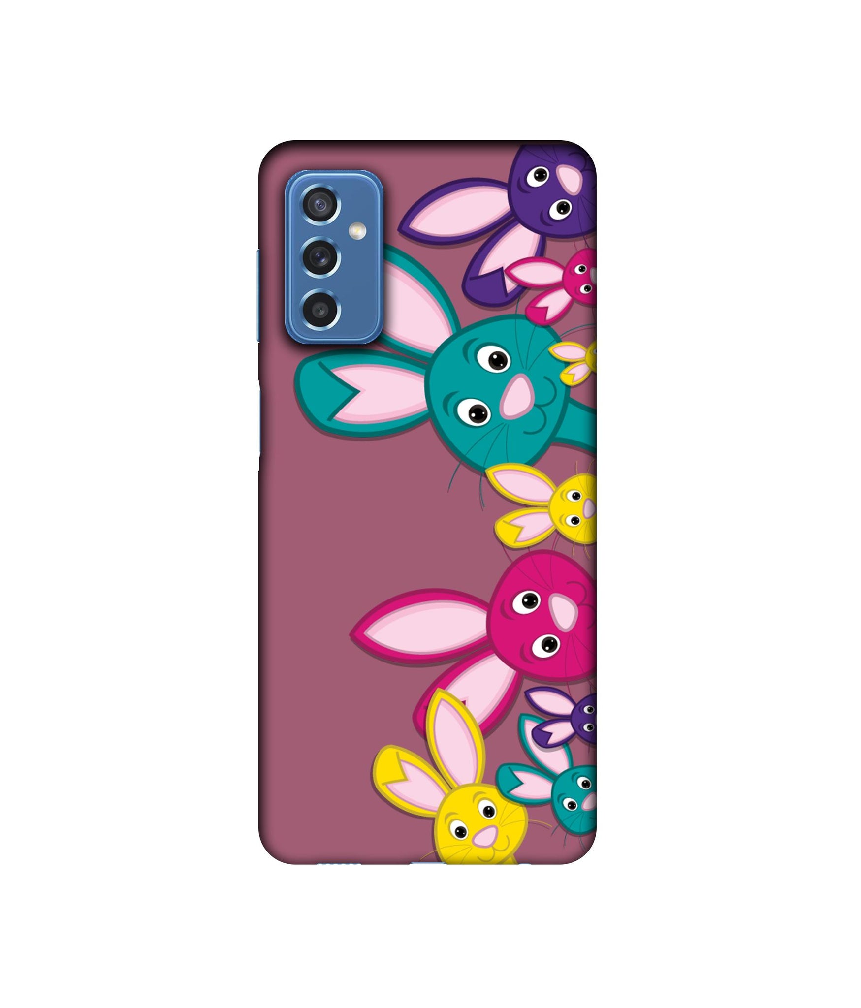Rabbit Family1 Designer Hard Back Cover for Samsung Galaxy M52 5G