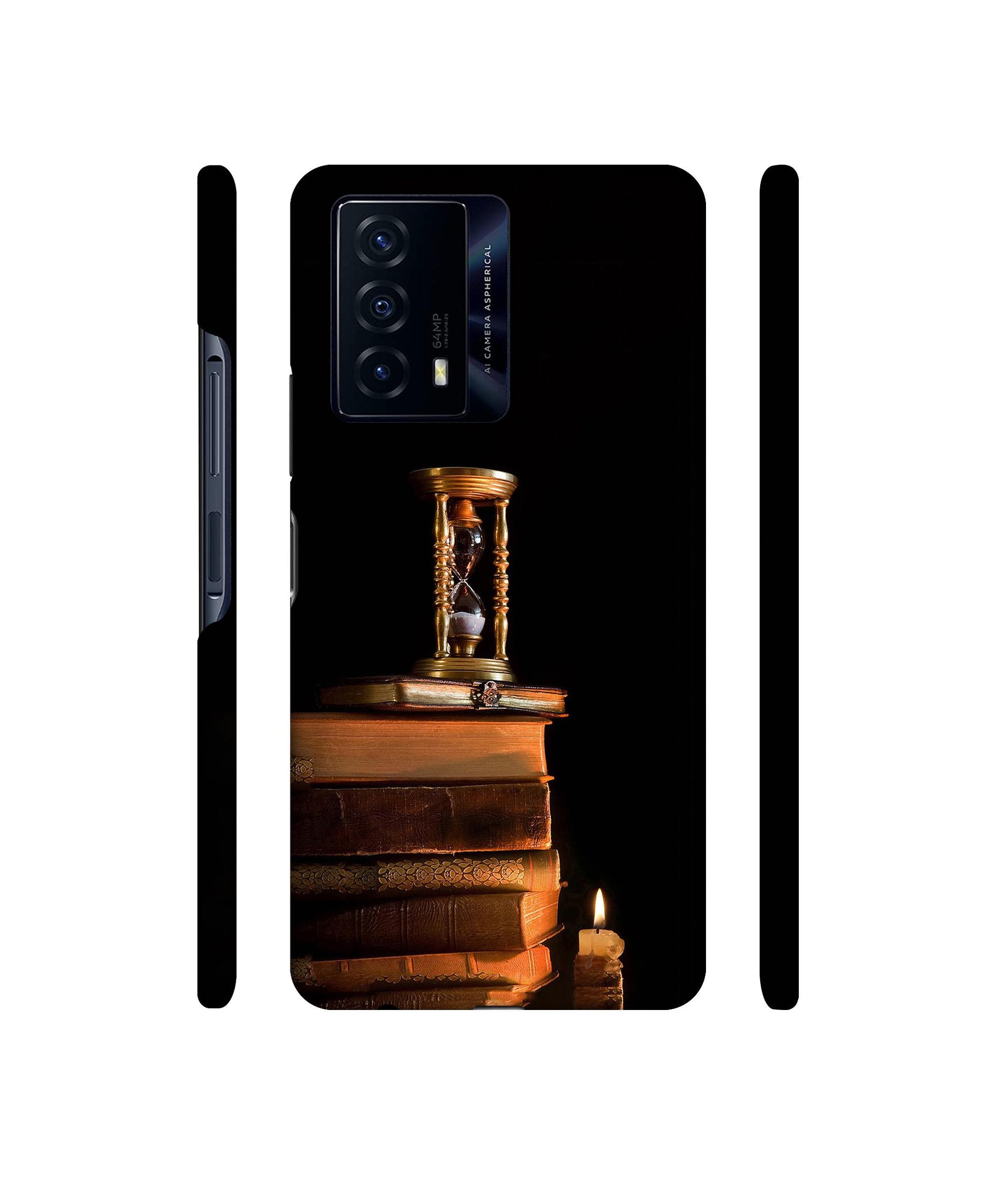 Magic Candles Books Designer Hard Back Cover for iQOO Z5 5G