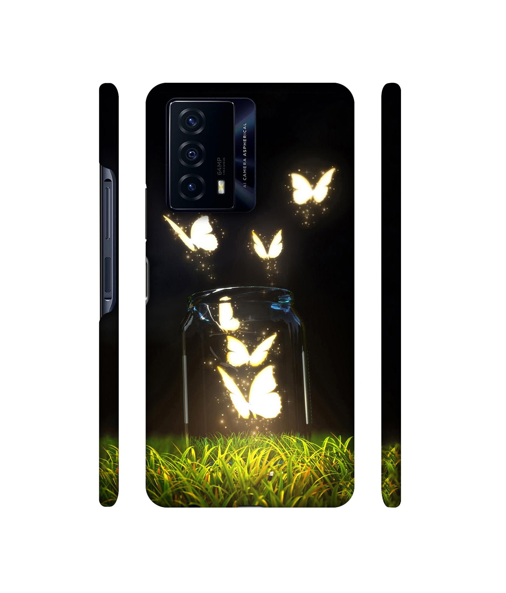 Butterfly Designer Hard Back Cover for iQOO Z5 5G
