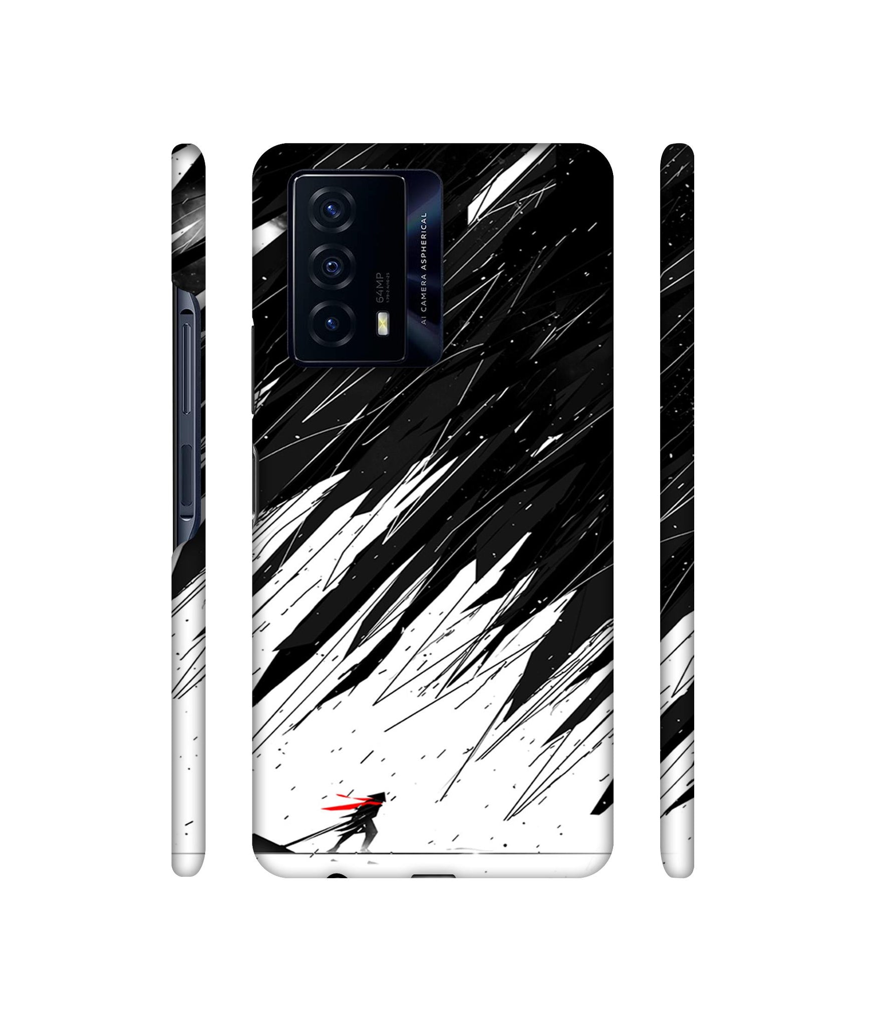 Geometric Strom Designer Hard Back Cover for iQOO Z5 5G