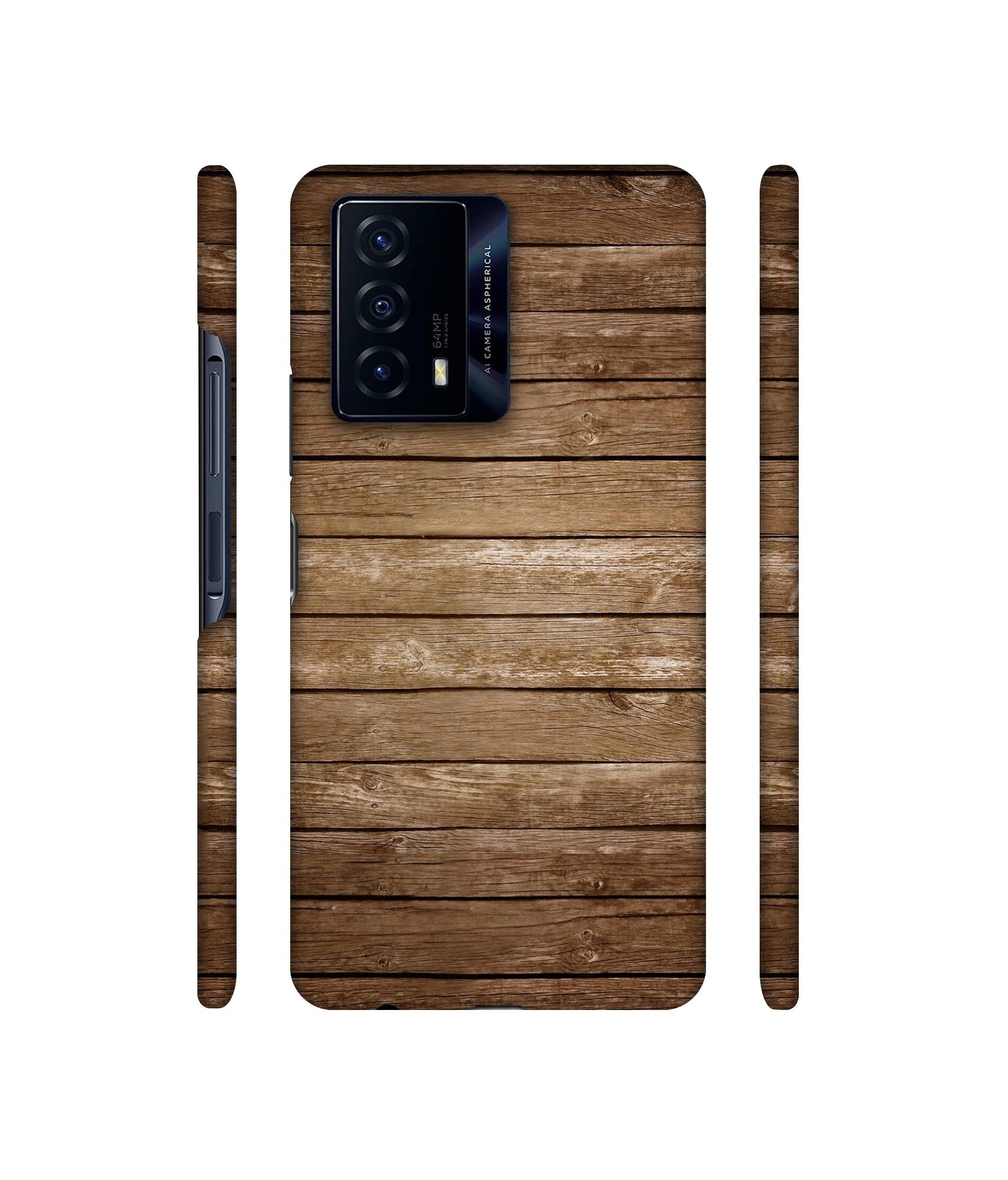 Wood Designer Hard Back Cover for iQOO Z5 5G