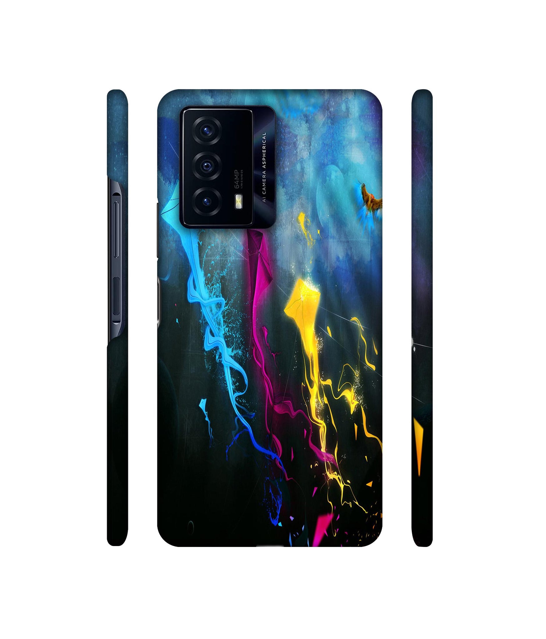 Kites Designer Hard Back Cover for iQOO Z5 5G