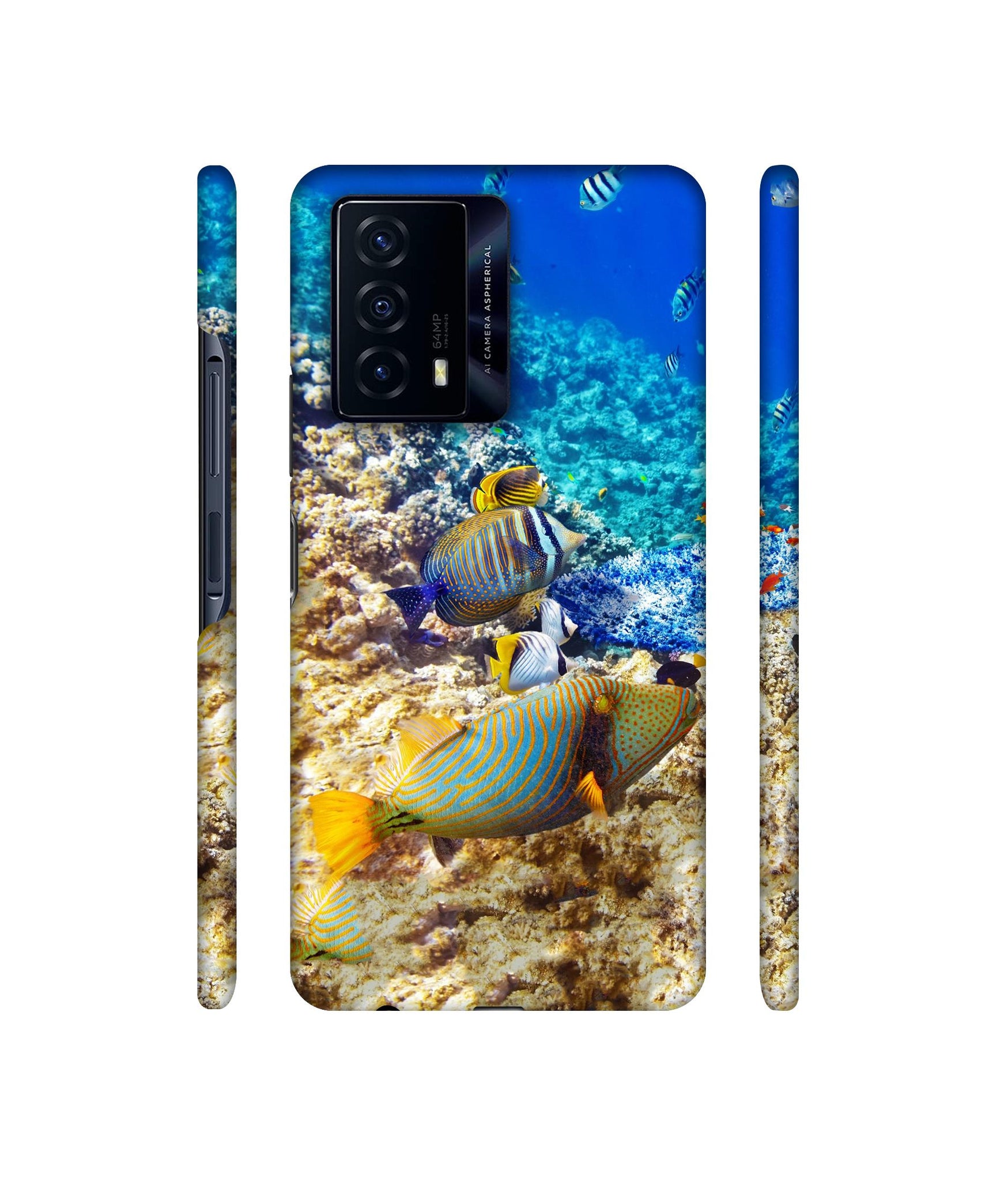 Underwater World Designer Hard Back Cover for iQOO Z5 5G