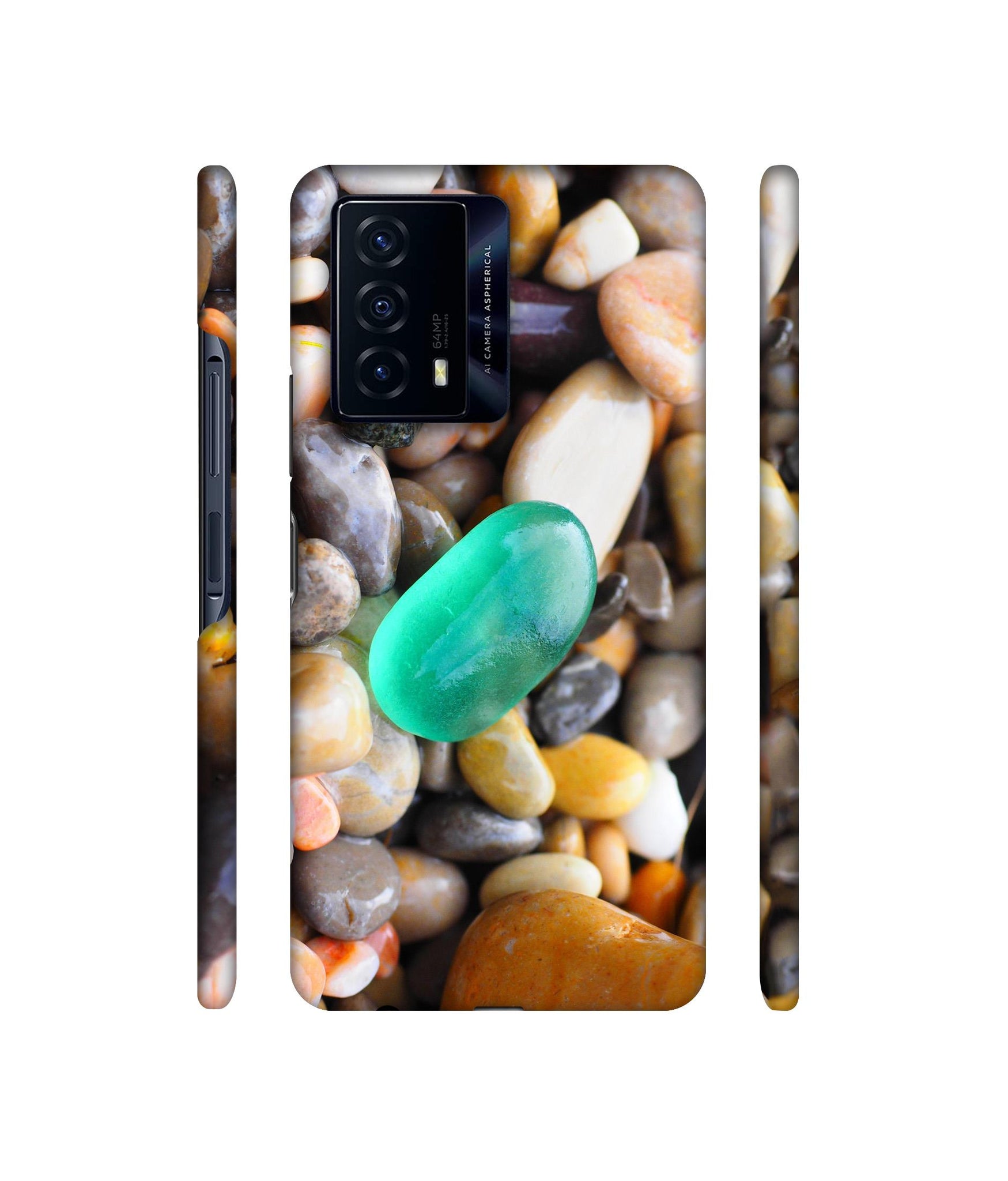 Sea Stones Designer Hard Back Cover for iQOO Z5 5G