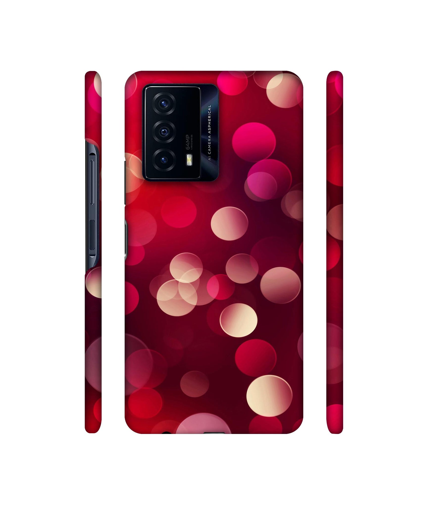 3D Circles Designer Hard Back Cover for iQOO Z5 5G