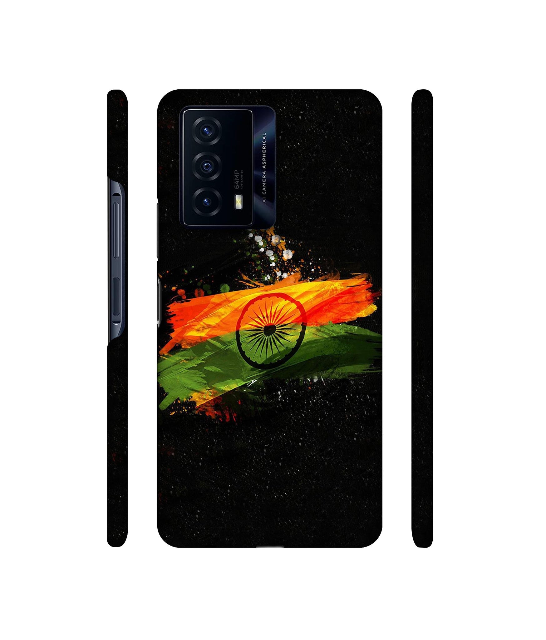 Indian Flag Designer Hard Back Cover for iQOO Z5 5G