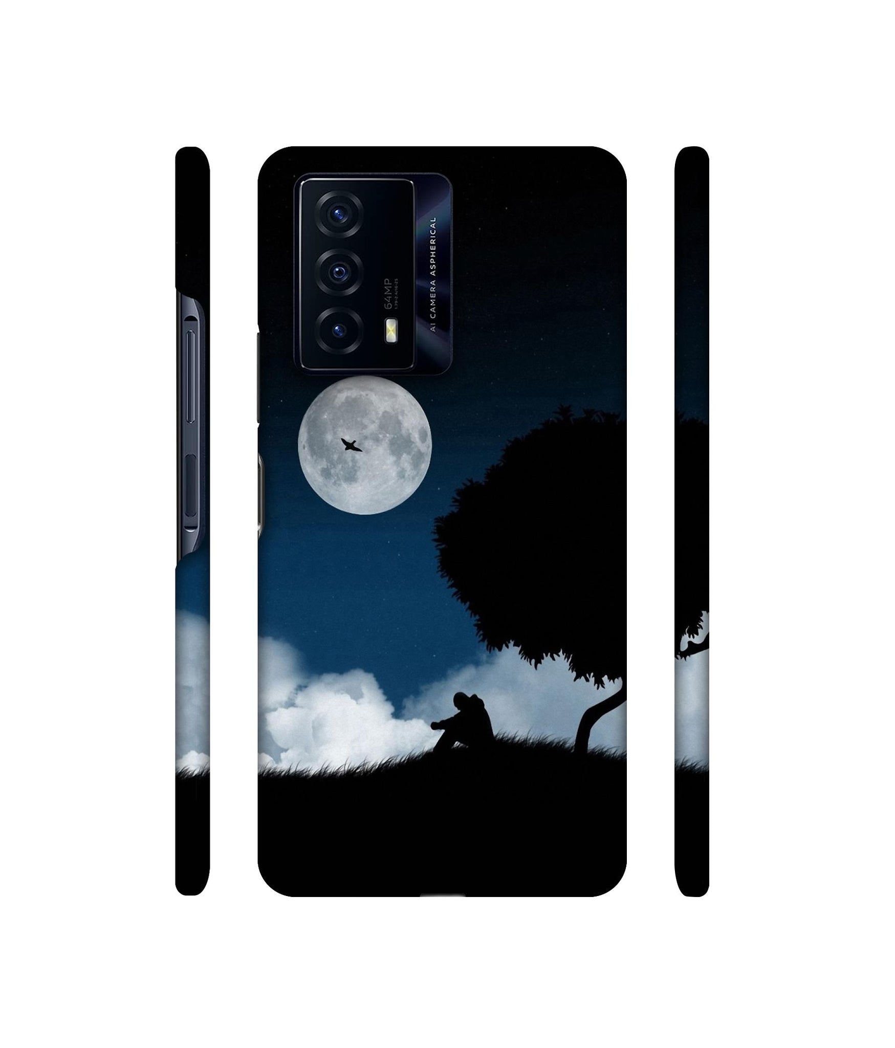Solitude Tree Designer Hard Back Cover for iQOO Z5 5G