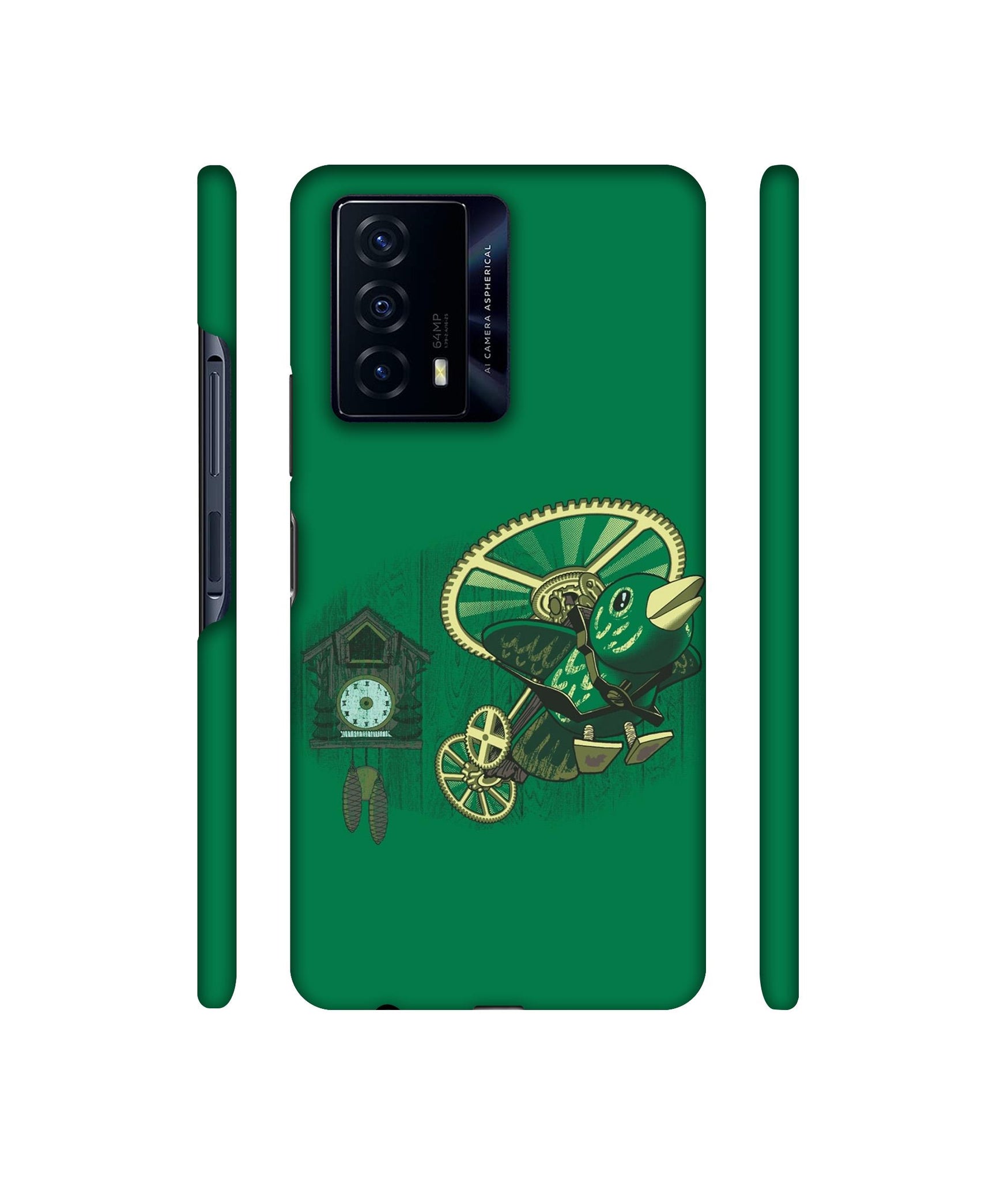 Clock Bird Designer Hard Back Cover for iQOO Z5 5G