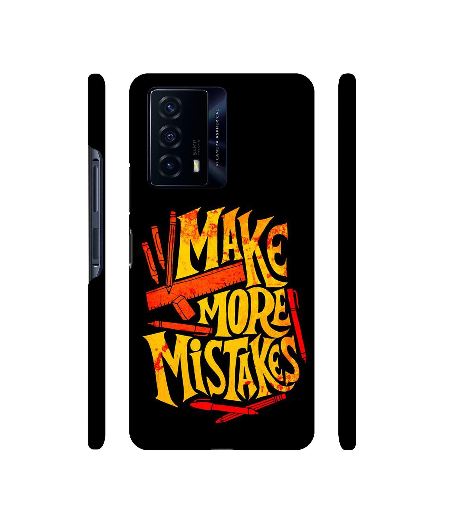 Make More Mistakes Designer Hard Back Cover for iQOO Z5 5G